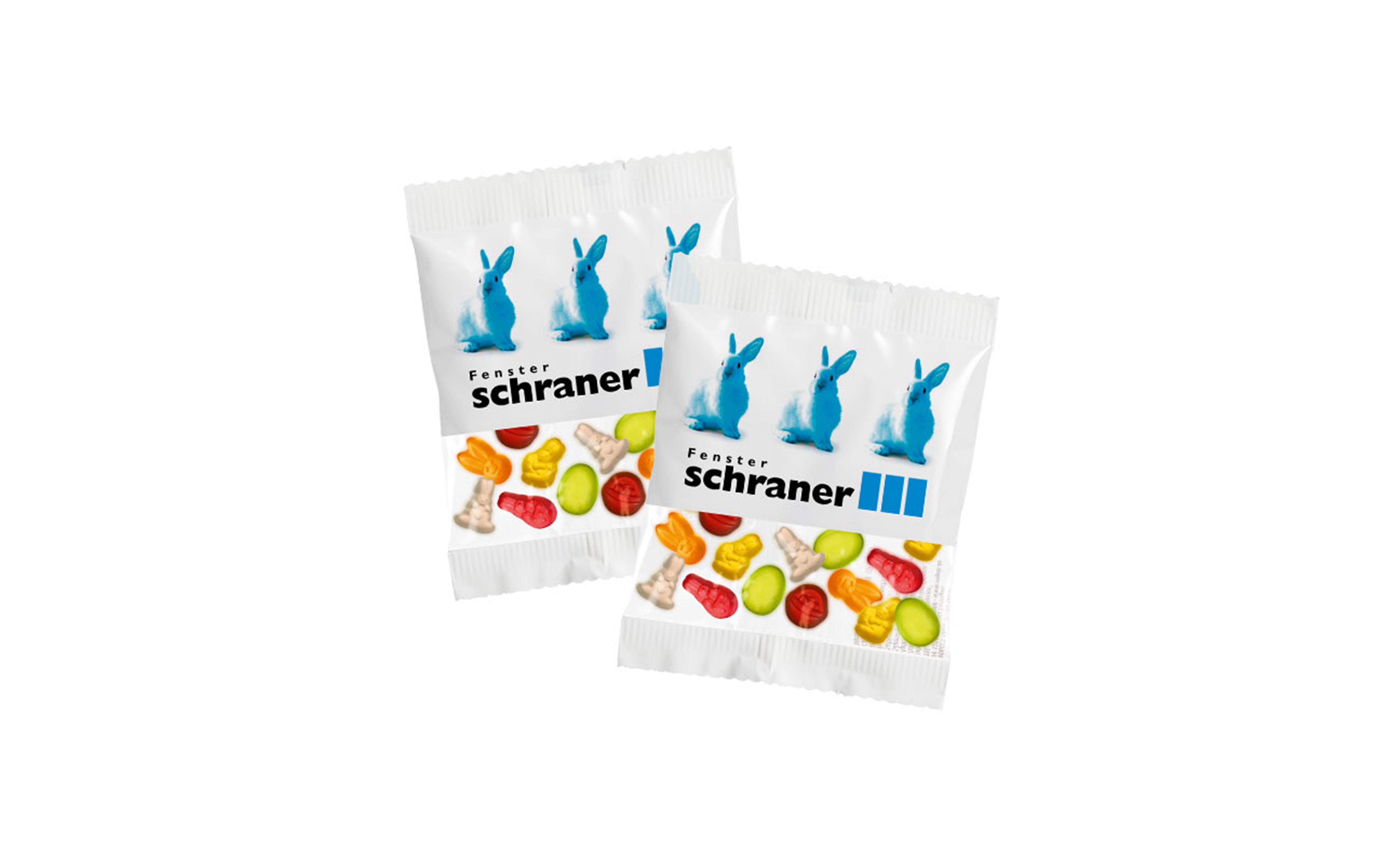 Fruchtgummi-Werbetüte 20g "Ostern" (kompostierbare Folie)