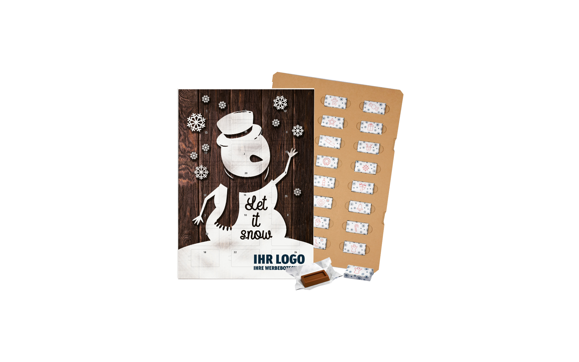 Schoko-Adventskalender Eco "Let it snow"
