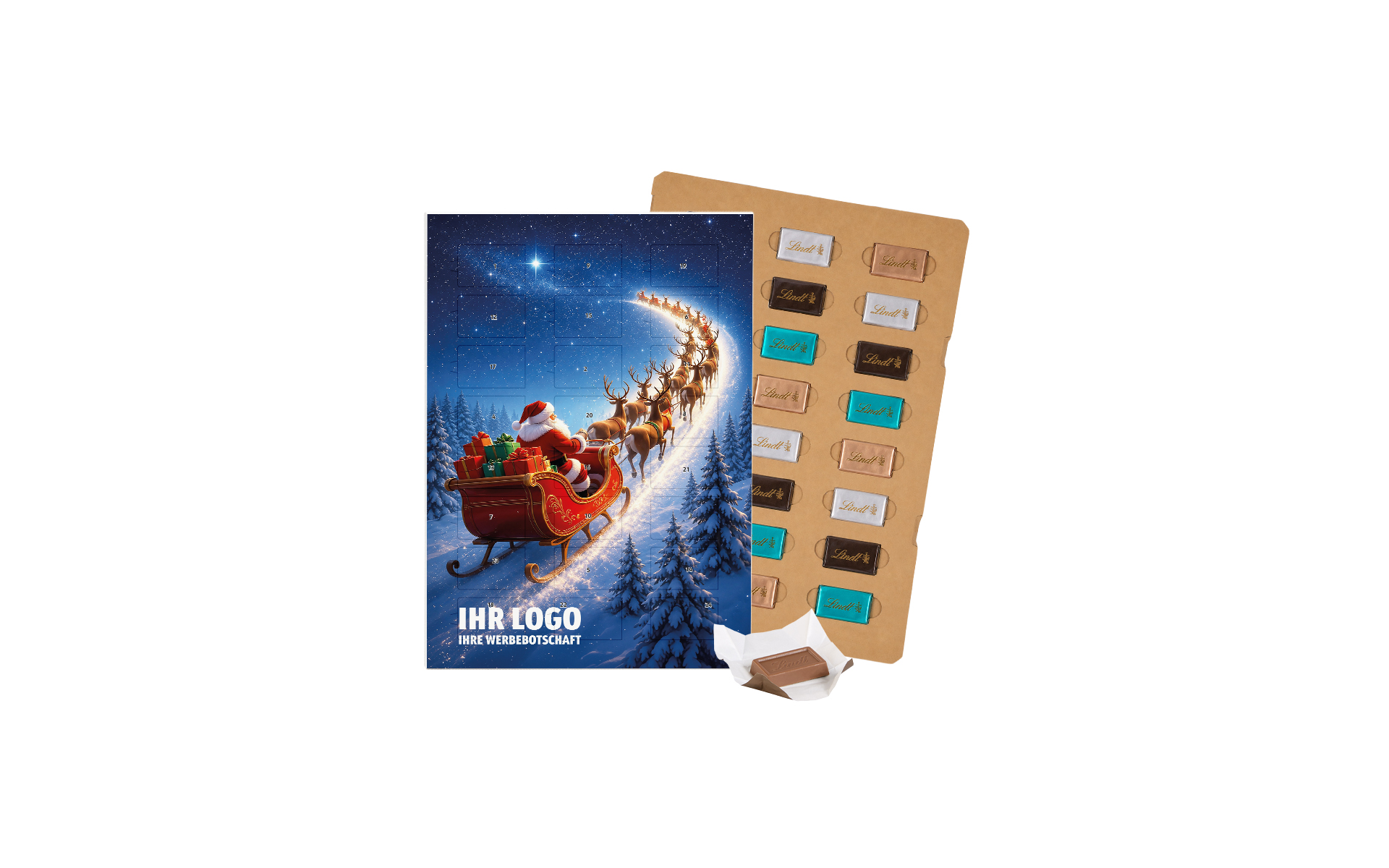Schoko-Adventskalender Eco Lindt "Magische Schlittenreise"