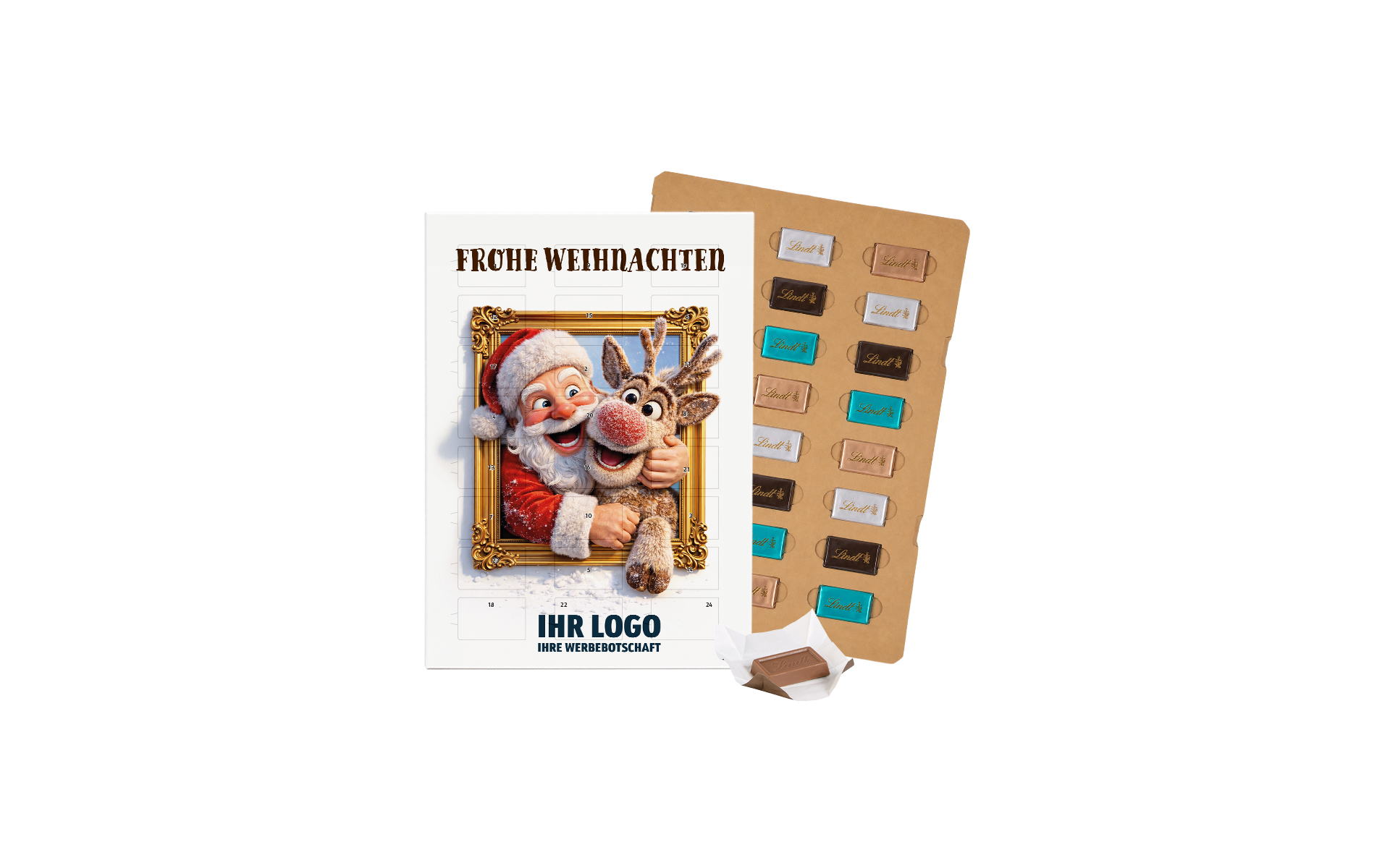 Schoko-Adventskalender Eco Lindt "Best X-mas Buddies"