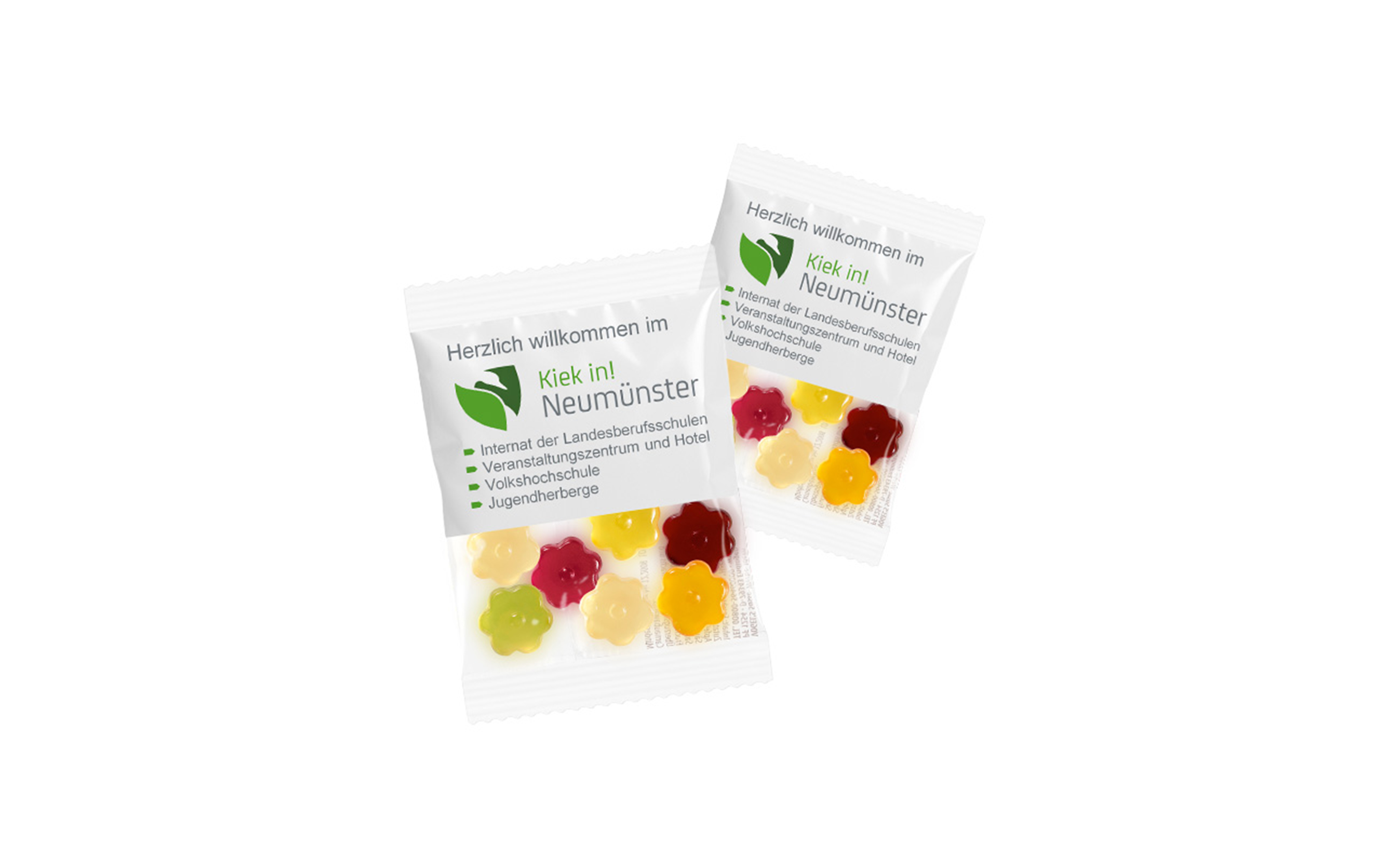 Fruchtgummi "Blumen" 10g (kompostierbare Folie)