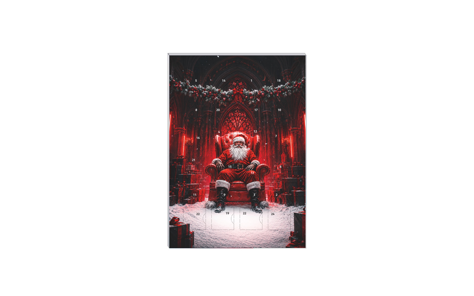 Schoko-Adventskalender A5 "Dark Santa"