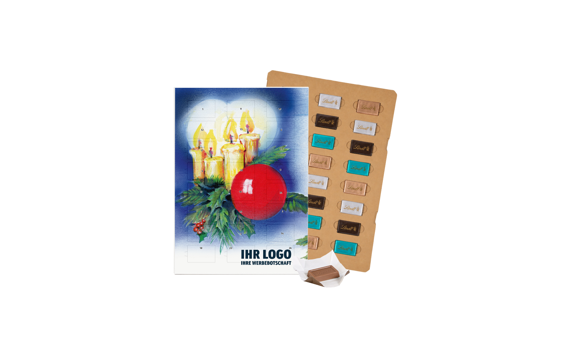 Schoko-Adventskalender Eco Lindt "Kerzen"