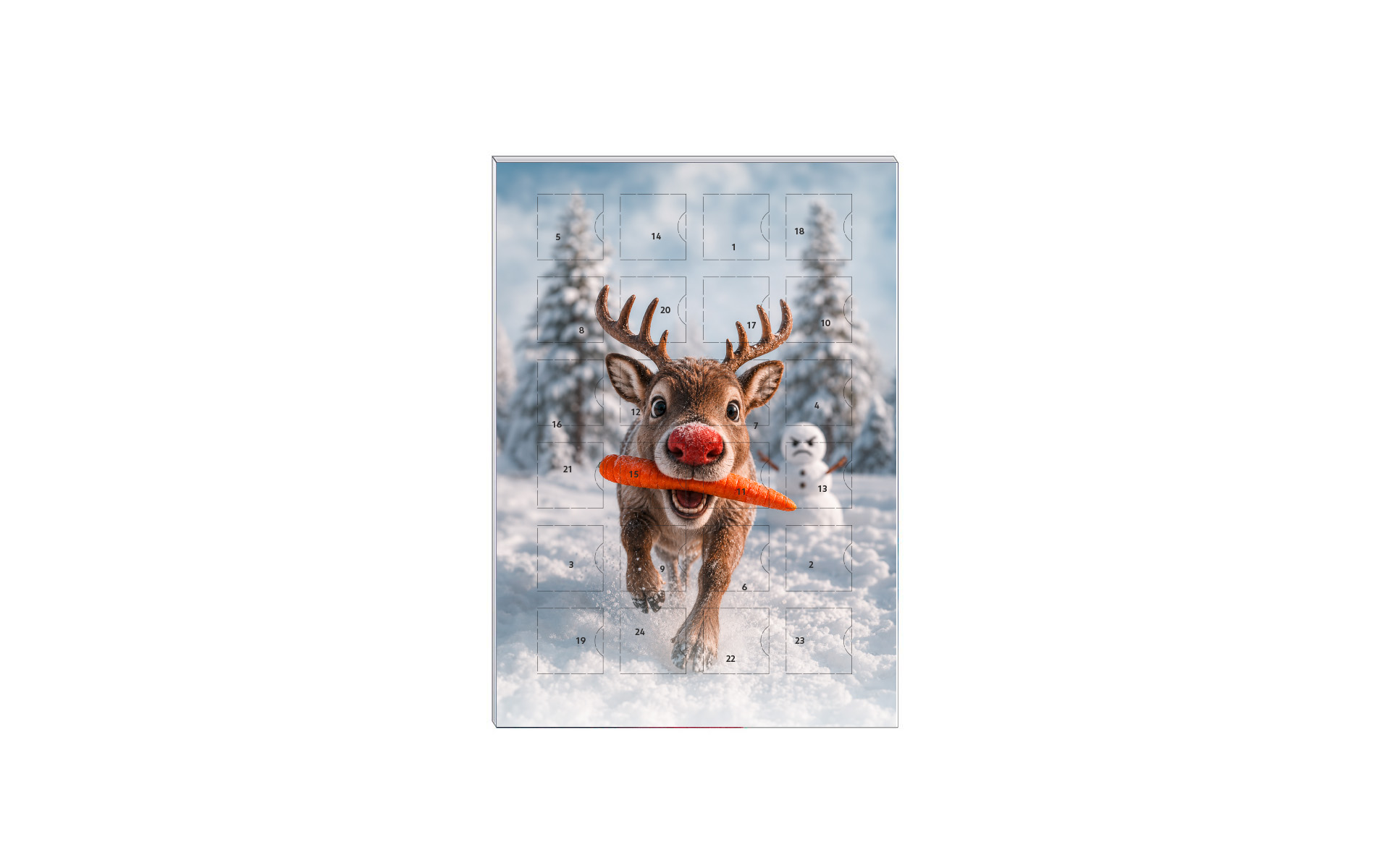 Schoko-Adventskalender A5 "Winterstreich"