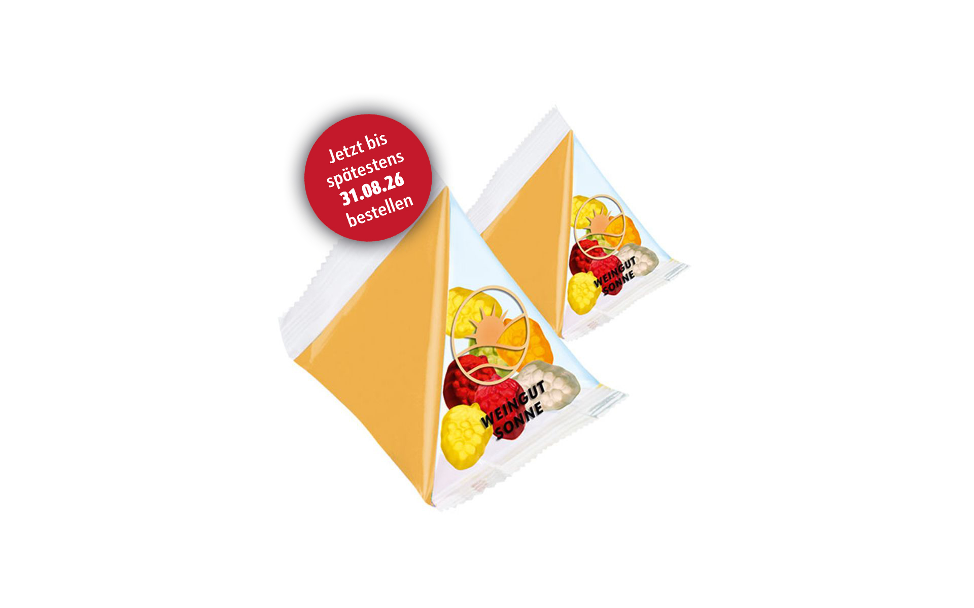 Werbe-Pyramide 12g "Weintraube"
