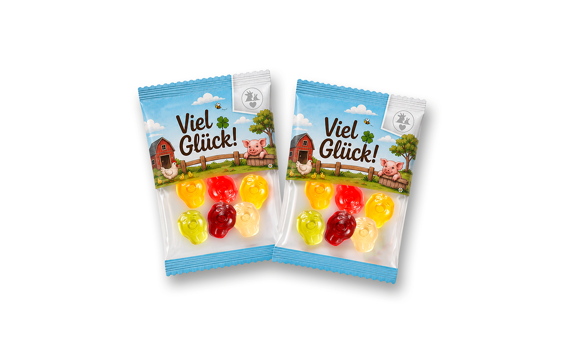 Fruchtgummi-Werbetüte 10g "Schweinchen"