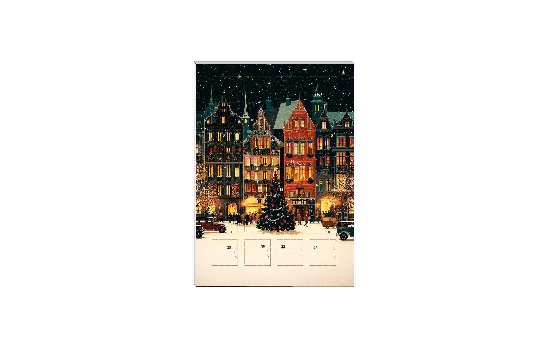 Schoko-Adventskalender A5 "Winter Gala"