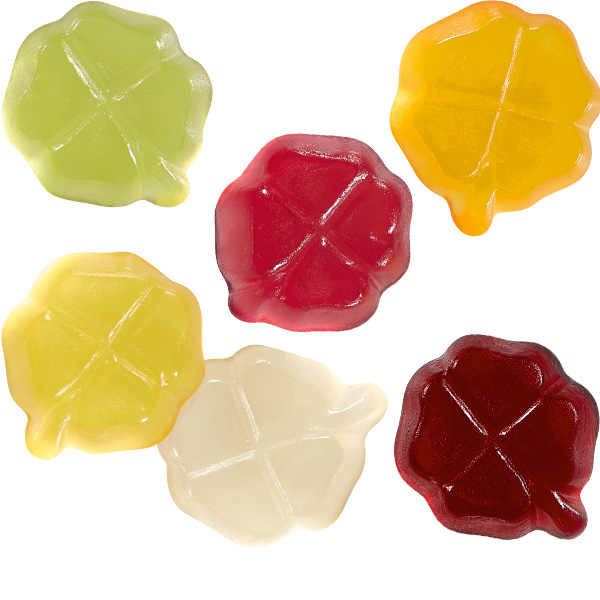 Fruchtgummi-Werbetüte Vegan "Kleeblatt" 10g