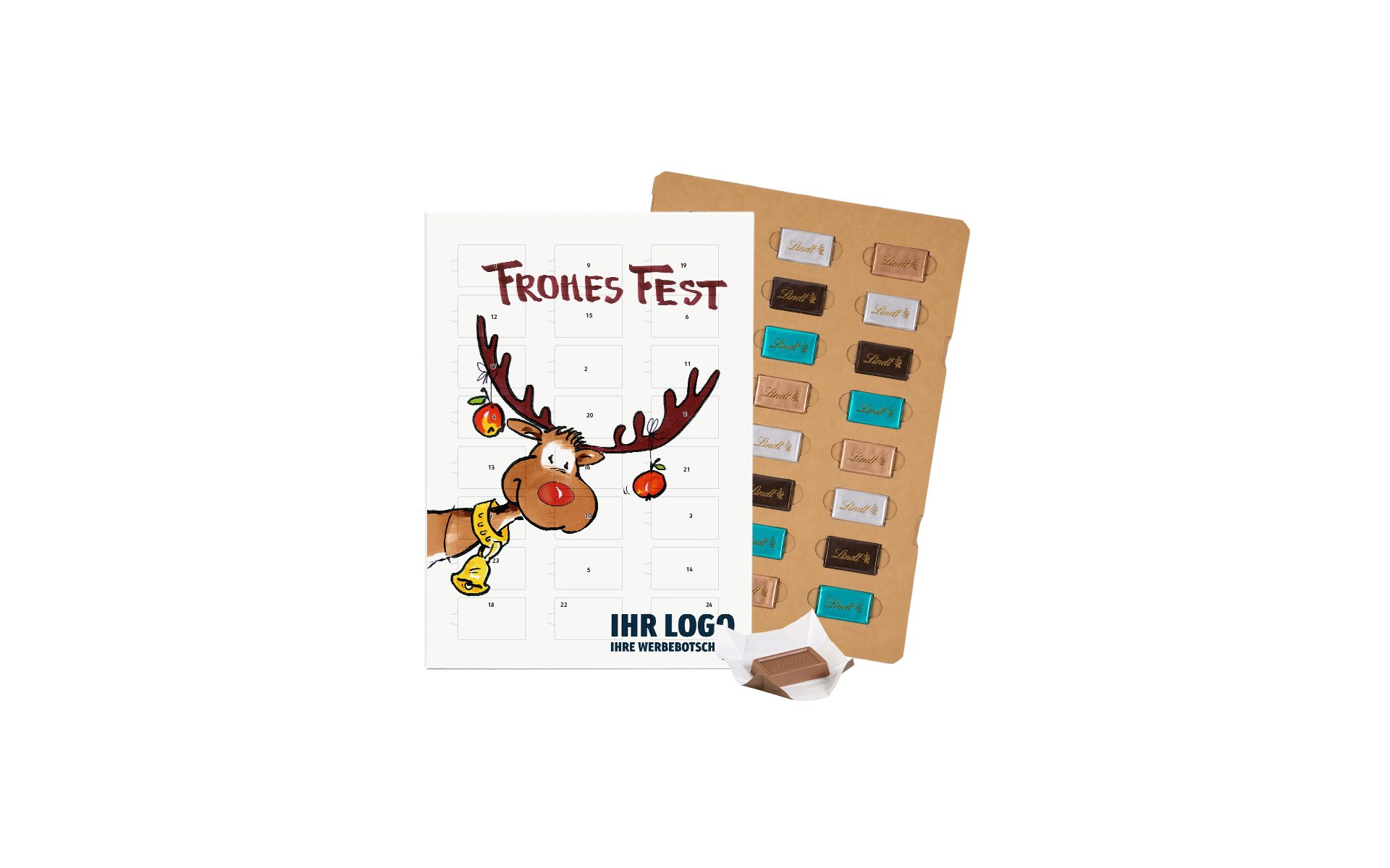 Schoko-Adventskalender Eco Lindt "Rentier Rudolph"