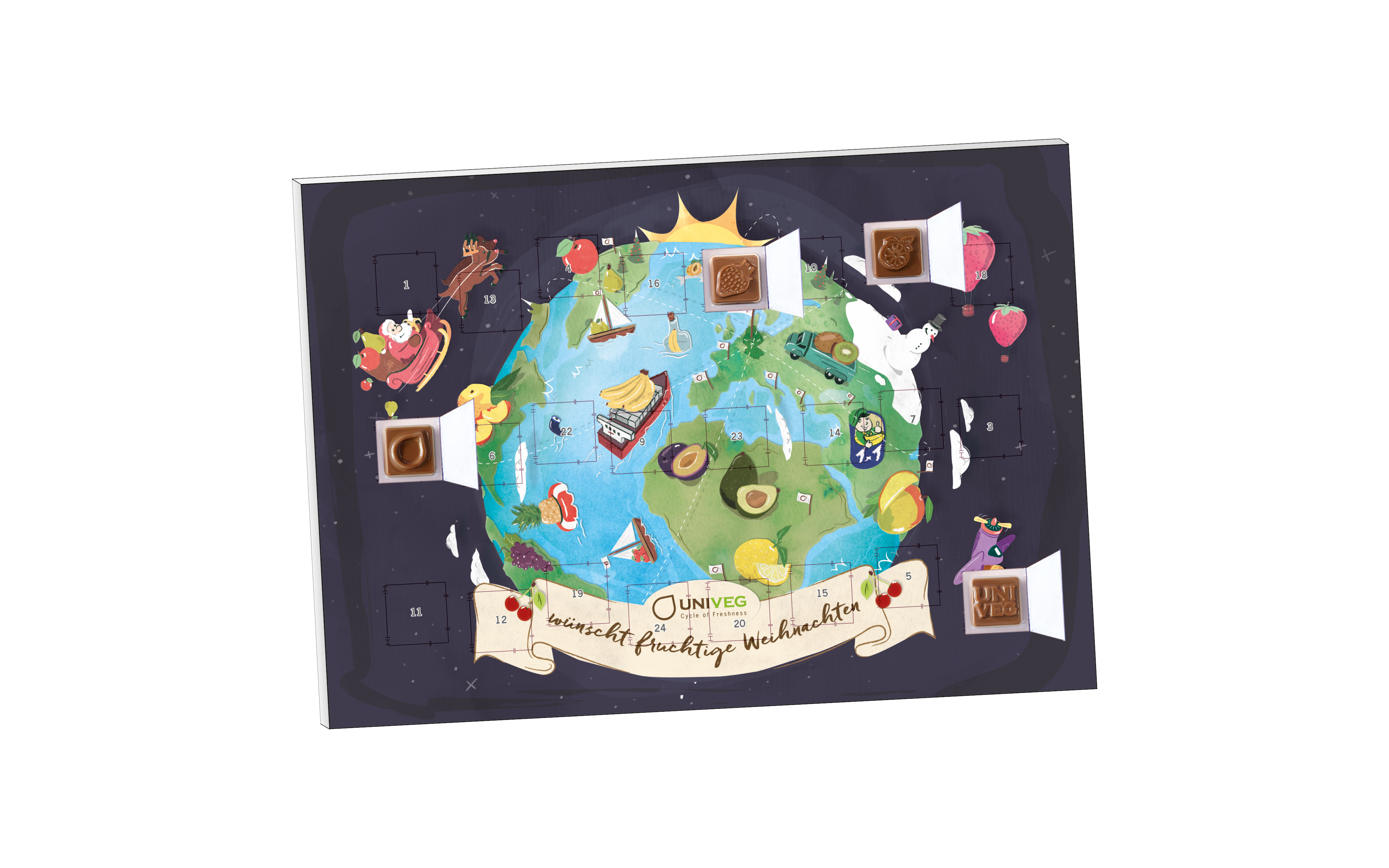 Schoko-Adventskalender Classic "Sondermotiv und Sondertray"