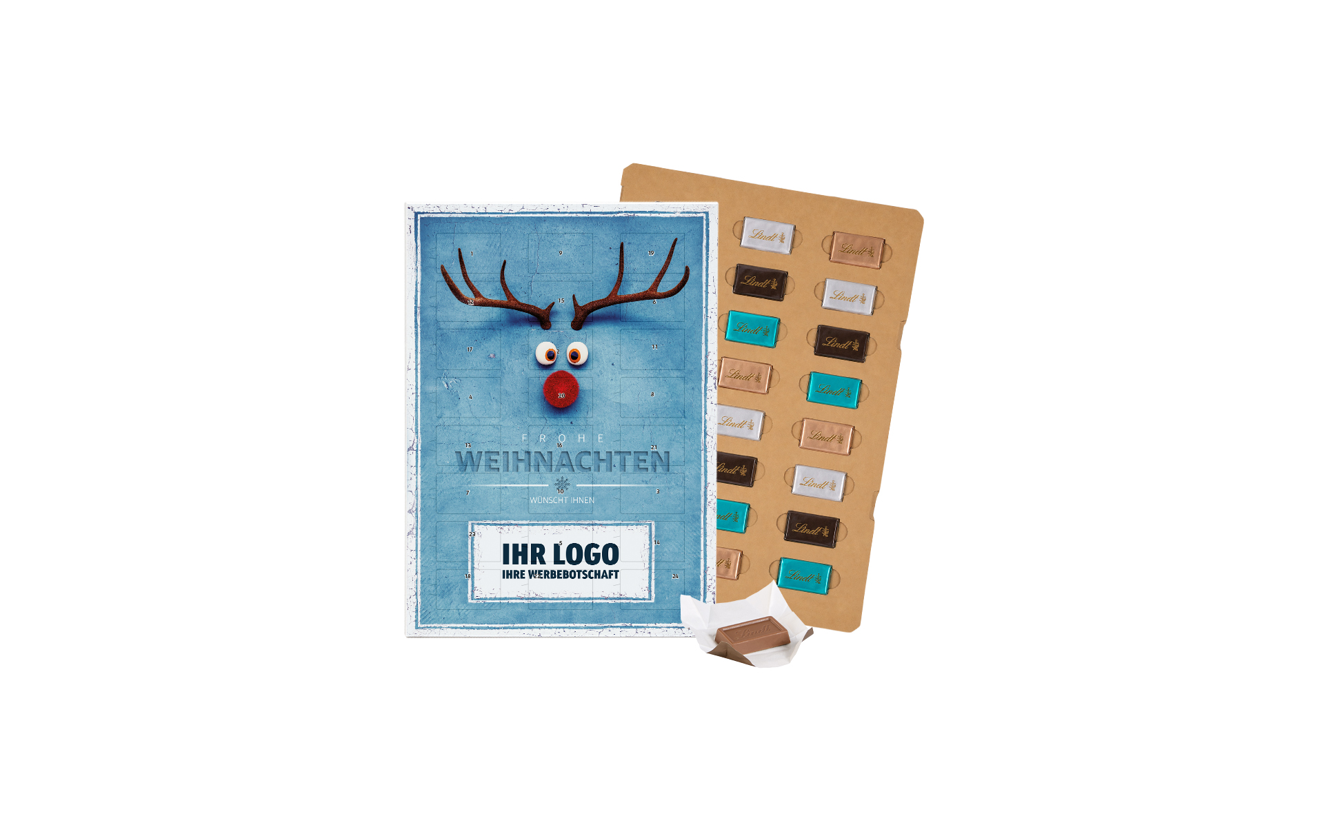 Schoko-Adventskalender Eco Lindt "Red Nose"