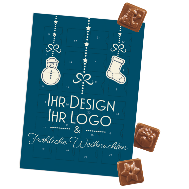 Schoko-Adventskalender im A5-Format