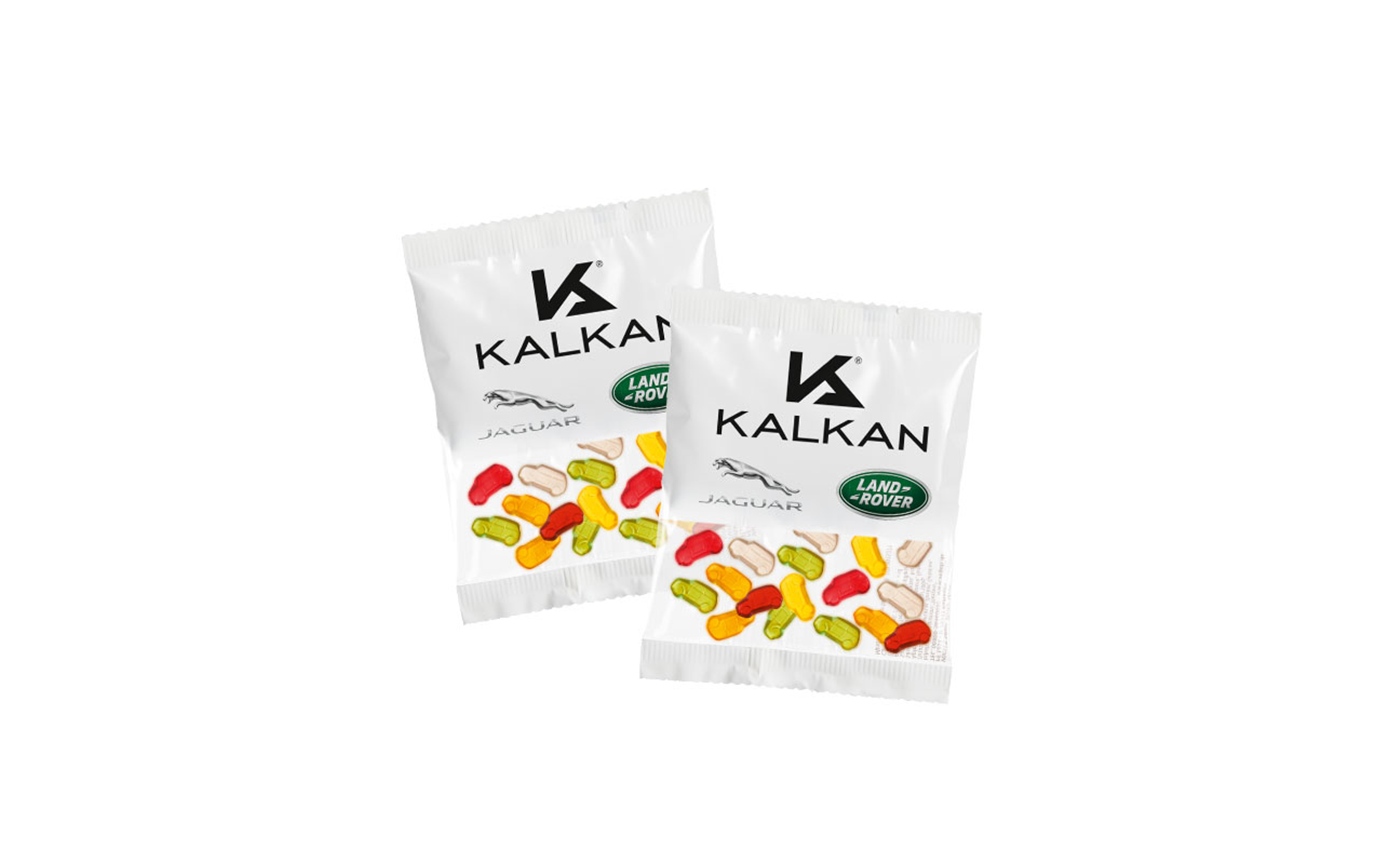Fruchtgummi-Werbetüte 50g "Autoset" (kompostierbare Folie)