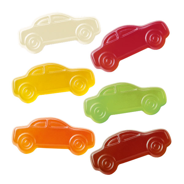 Fruchtgummi-Werbetüte Vegan "Auto" 10g
