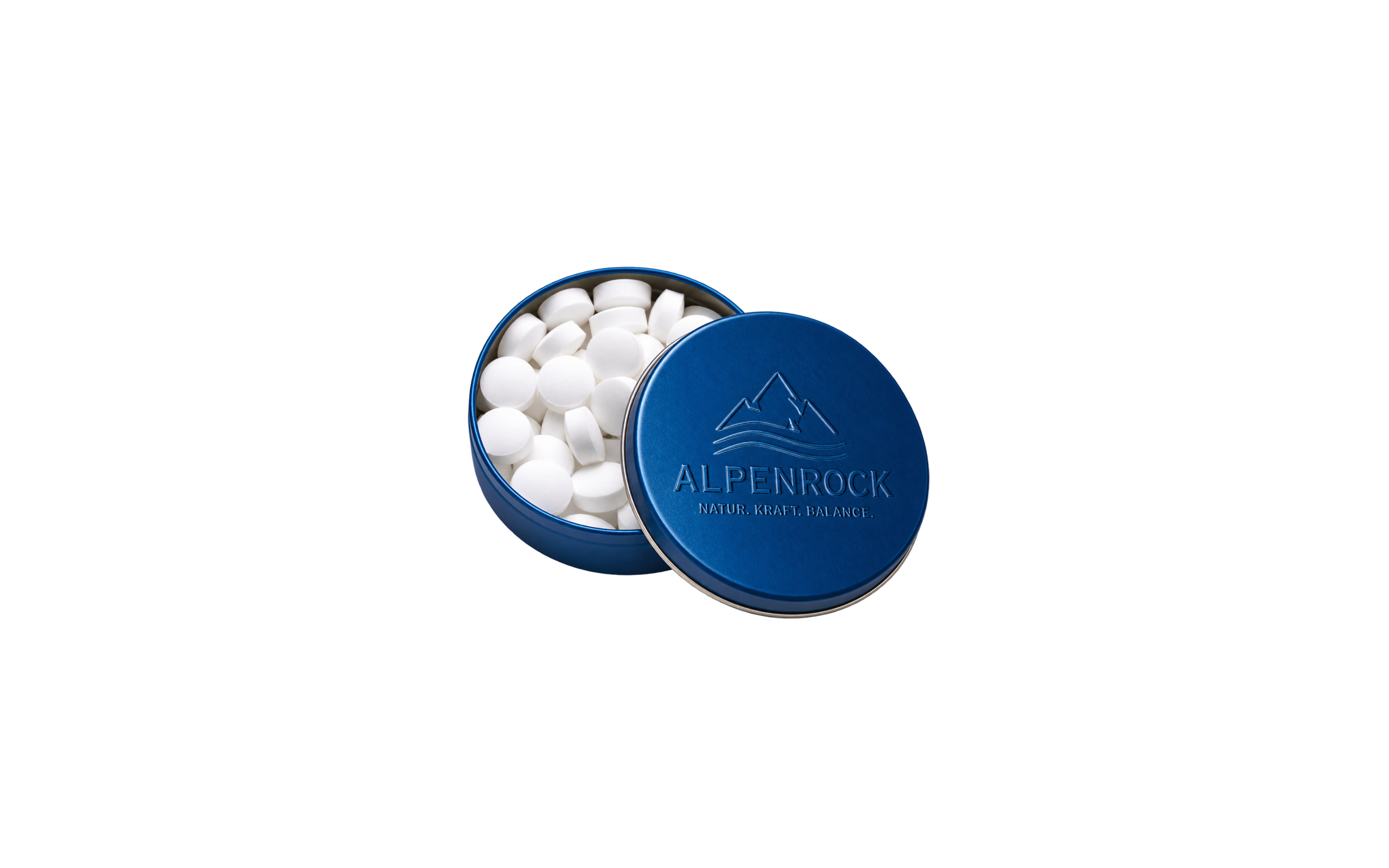XS-Prägedose "Pfefferminz" Blau (metallic)