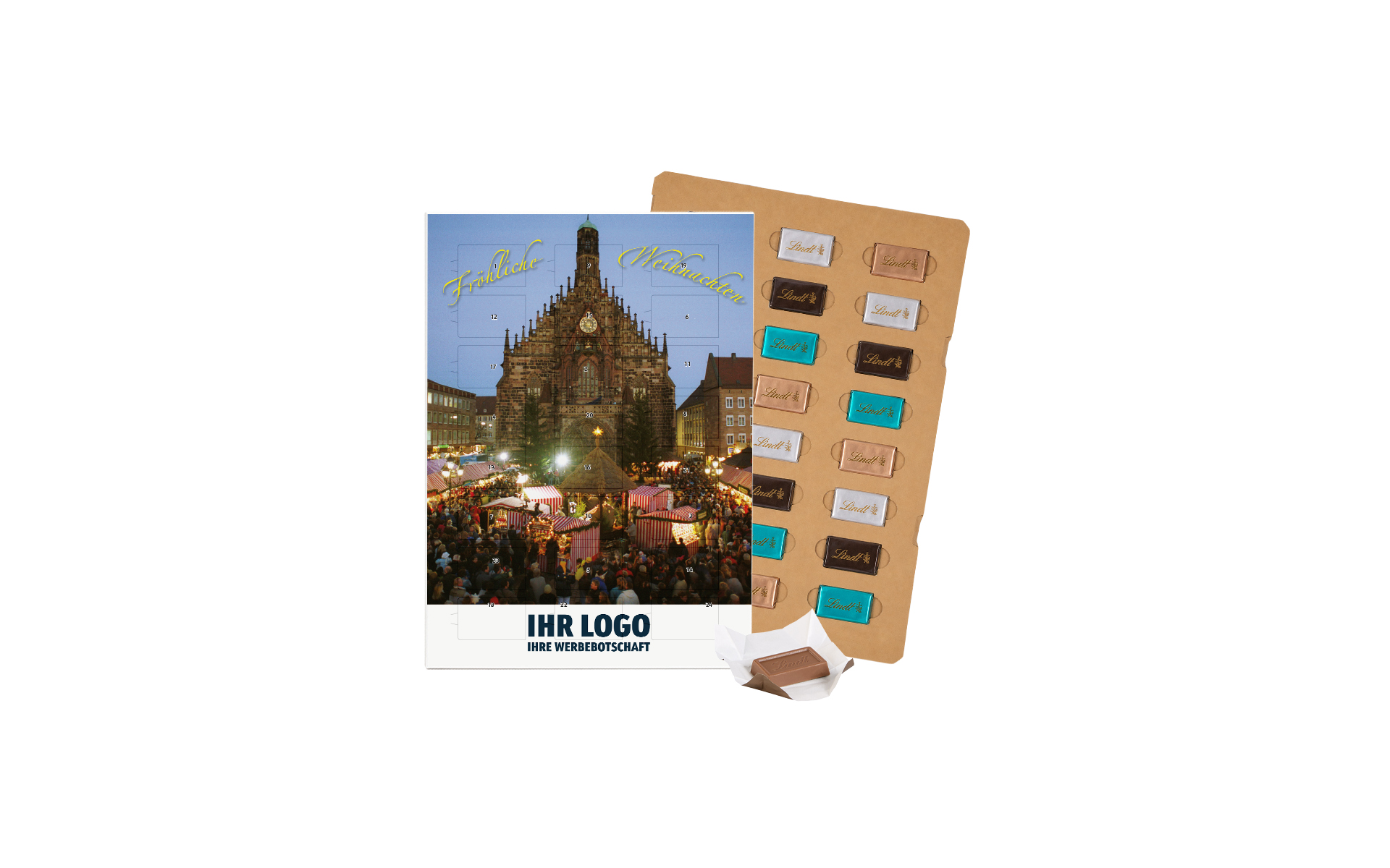 Schoko-Adventskalender Eco Lindt "Nürnberger Christkindlesmarkt"