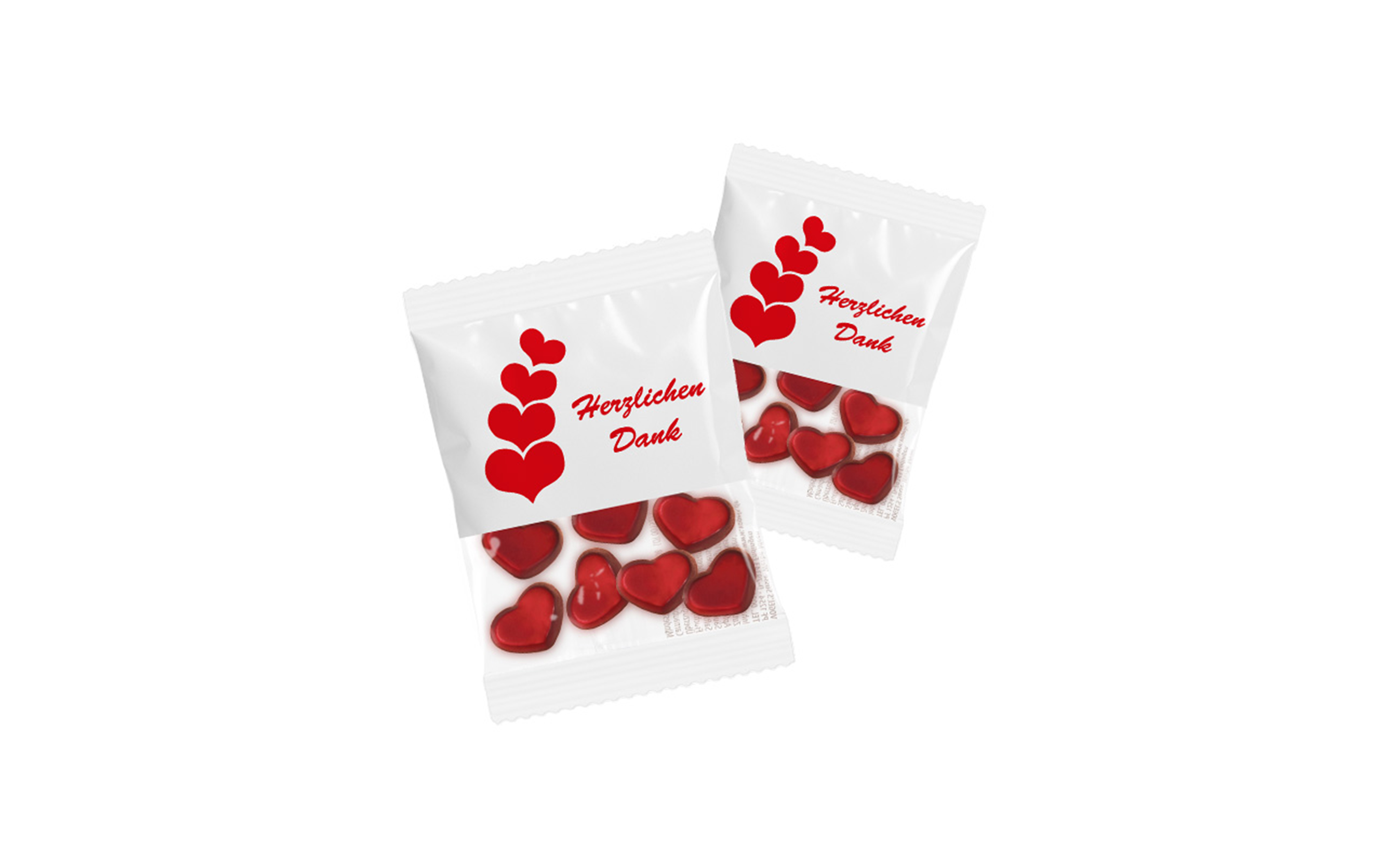 "Herzlichen Dank" Fruchtgummi 10g - Standardmotiv