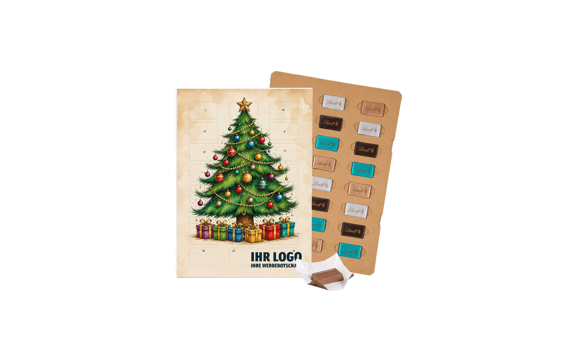 Schoko-Adventskalender Eco Lindt "Fest der Geschenke"