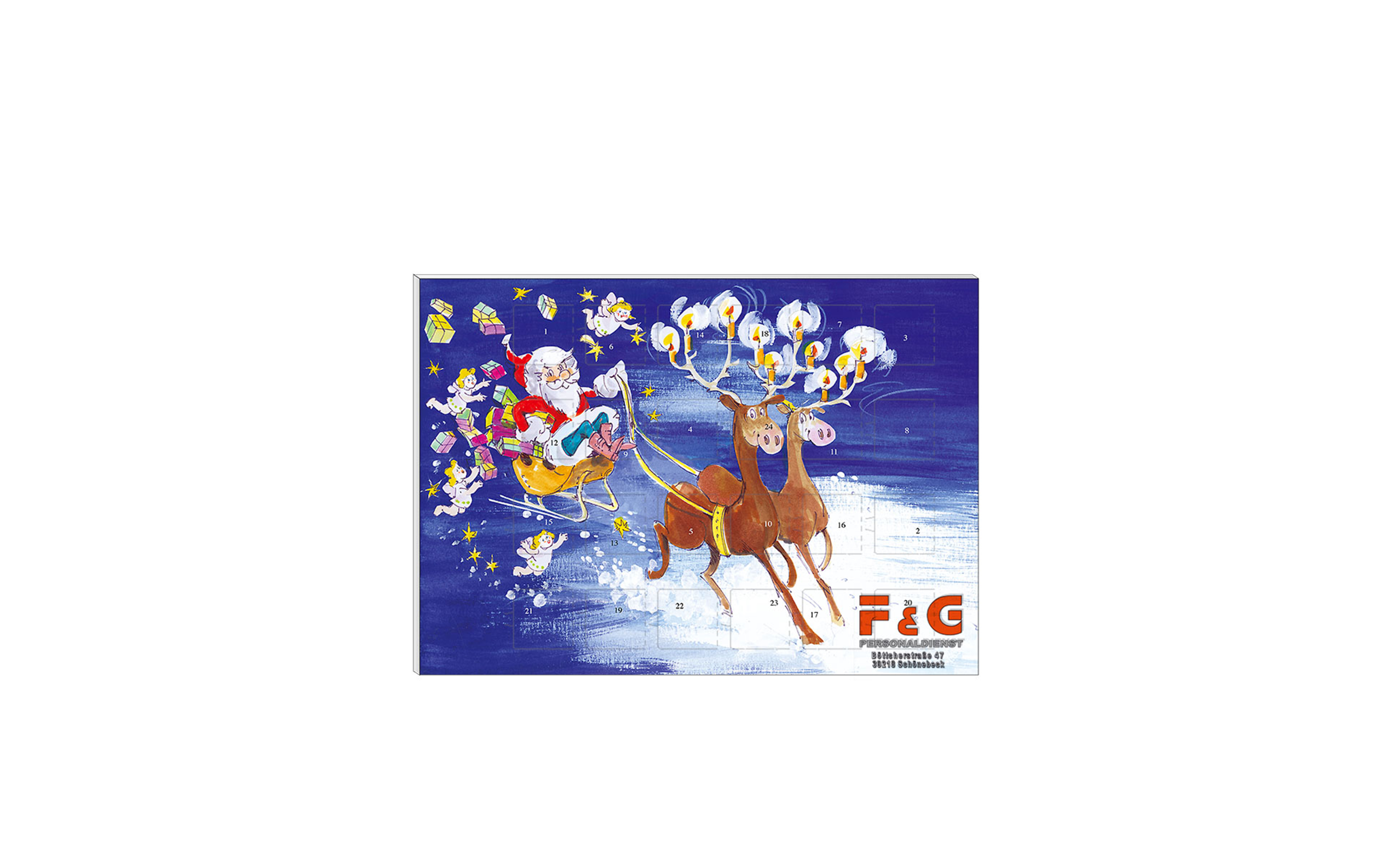 Schoko-Adventskalender Klassik "Rentier-Express"