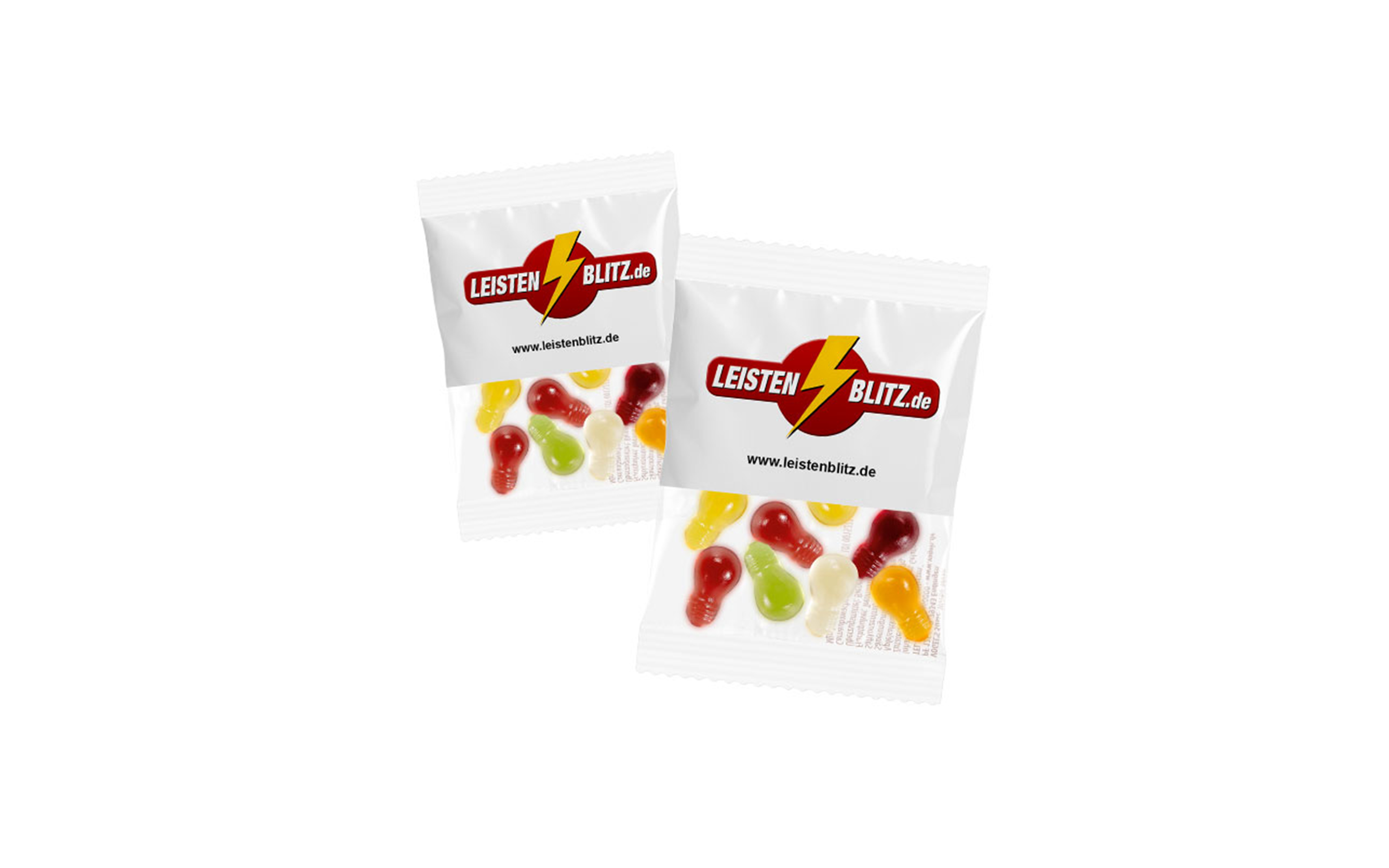 Fruchtgummi "Glühbirne" 10g (kompostierbare Folie)
