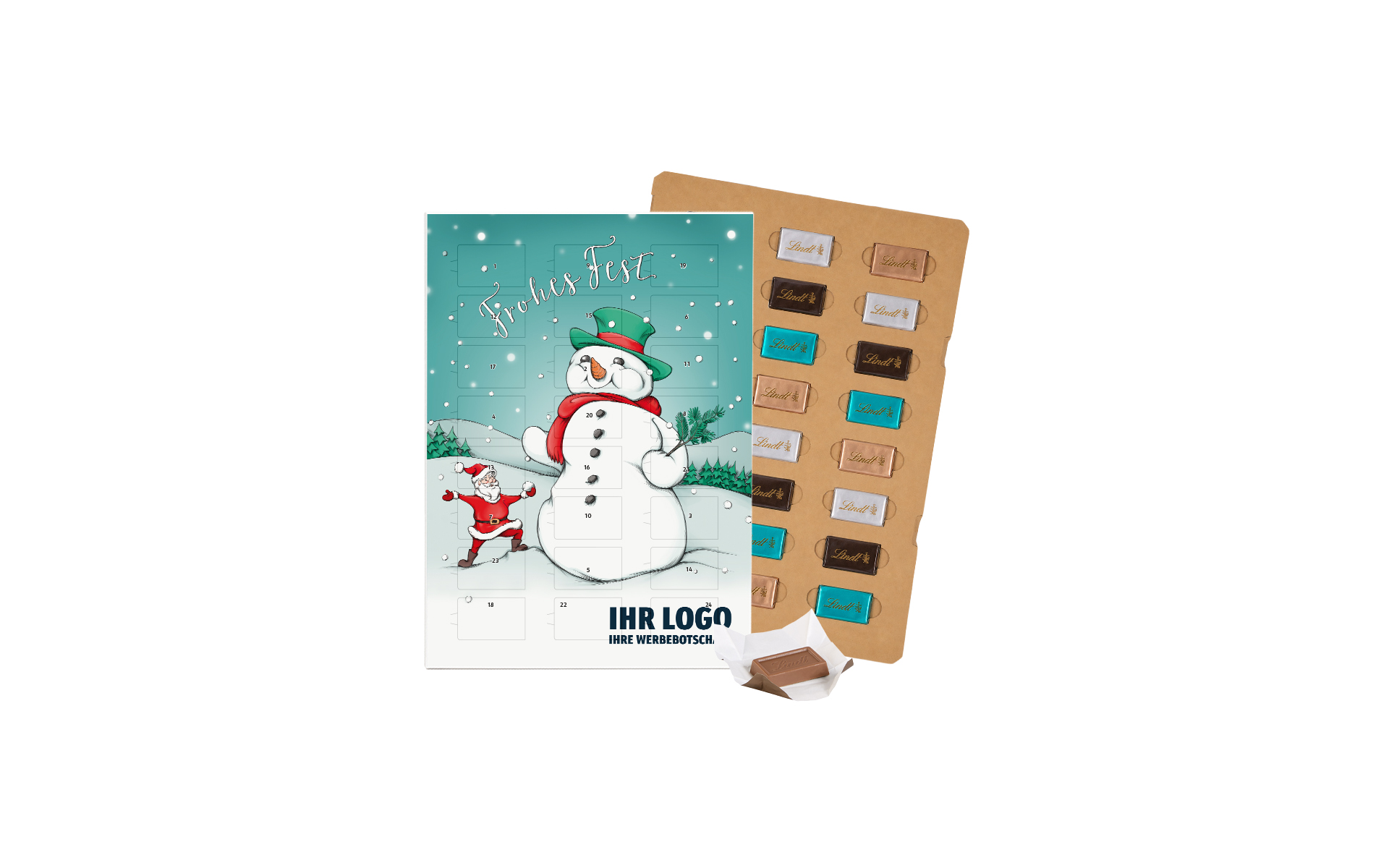 Schoko-Adventskalender Eco Lindt "Handsome Snowman"