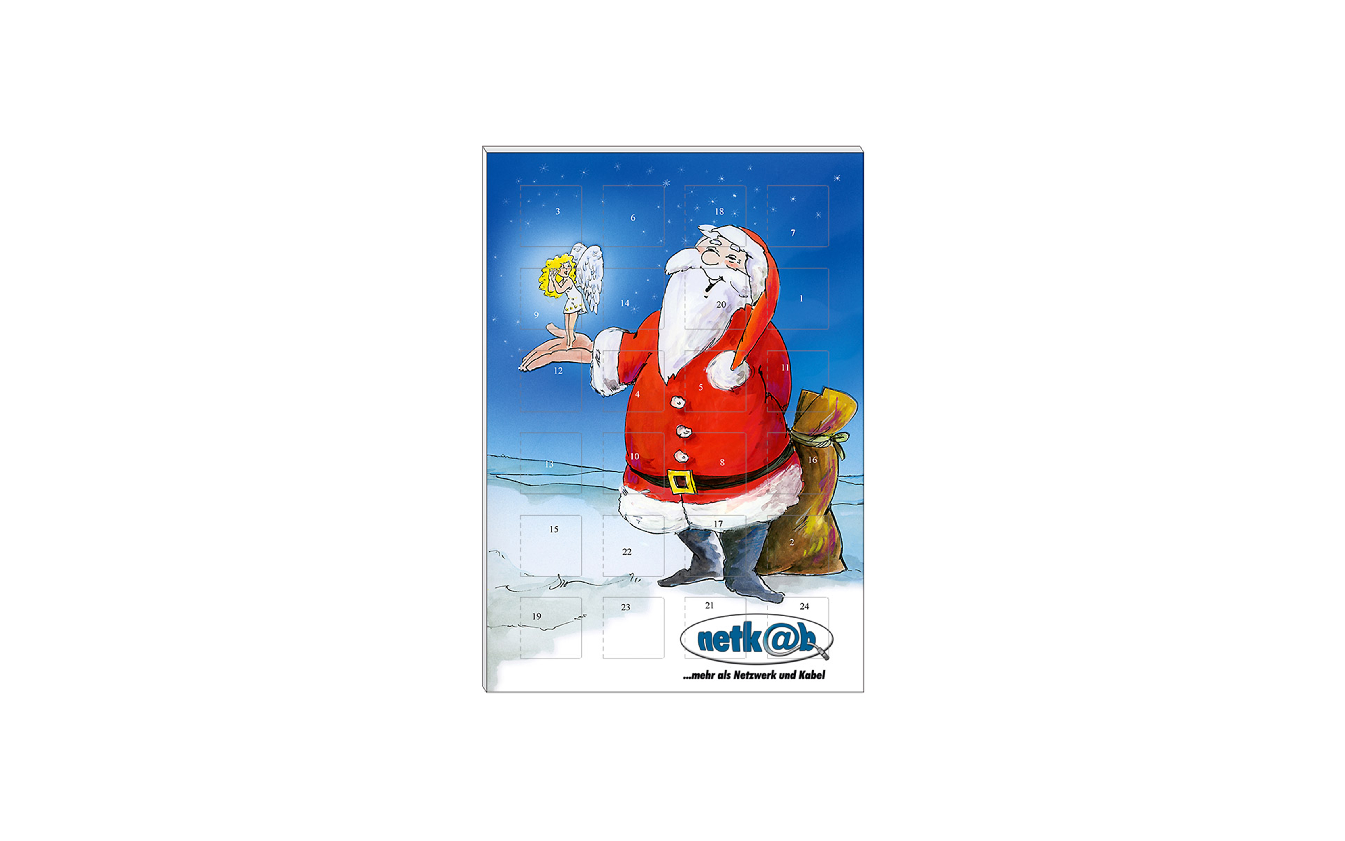 Schoko-Adventskalender Kompakt "Schutzengel"