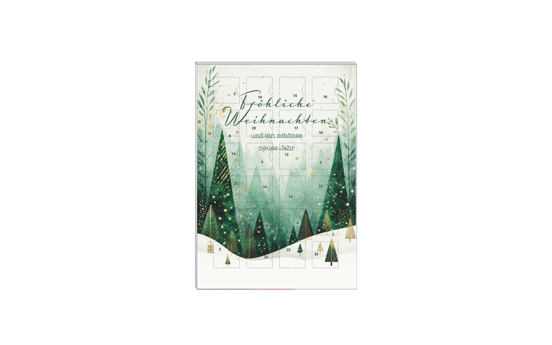 Schoko-Adventskalender A5 "Geruhsame Weihnachten"