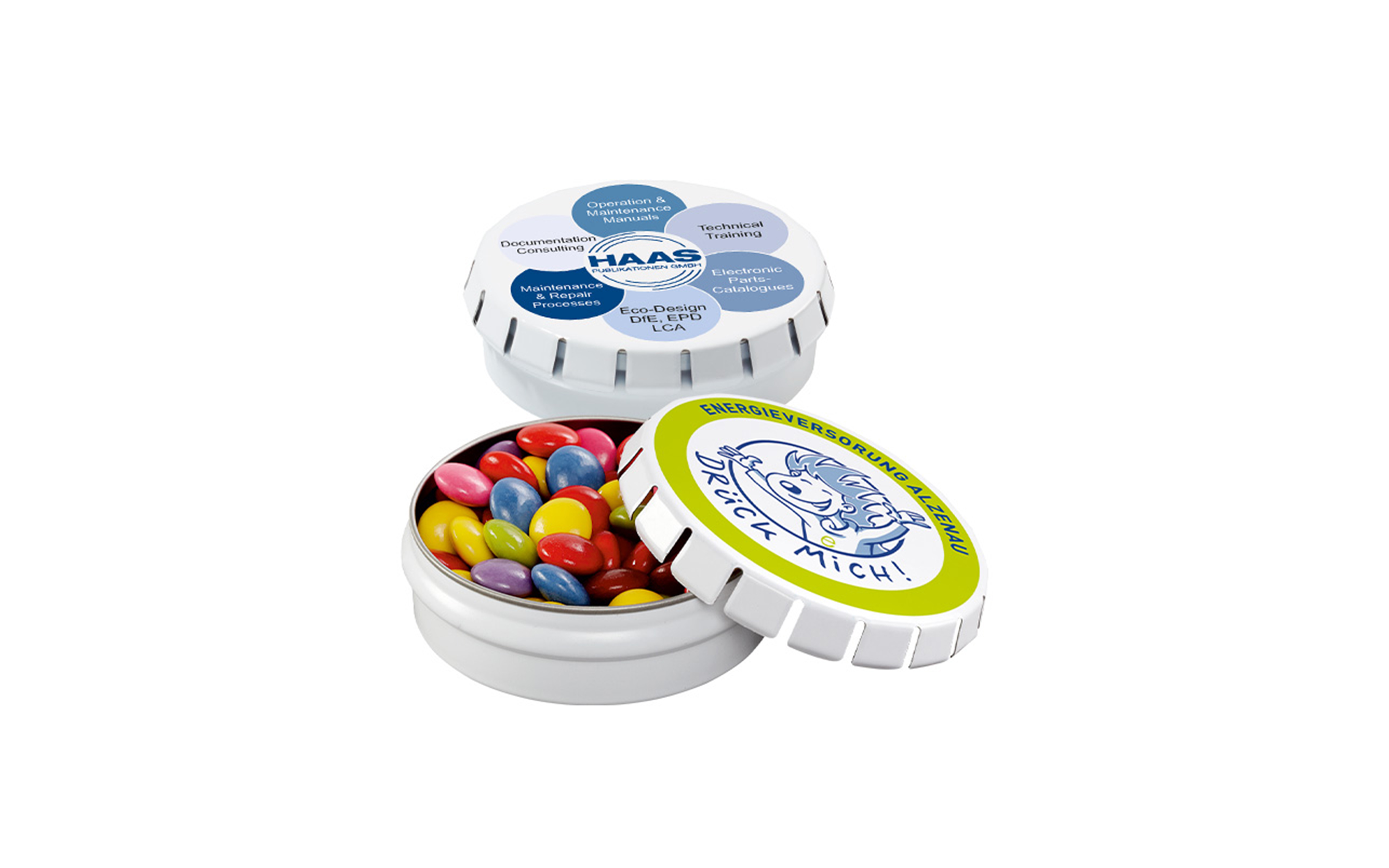 Magic-Dose weiß "Mini-Schokolinsen"