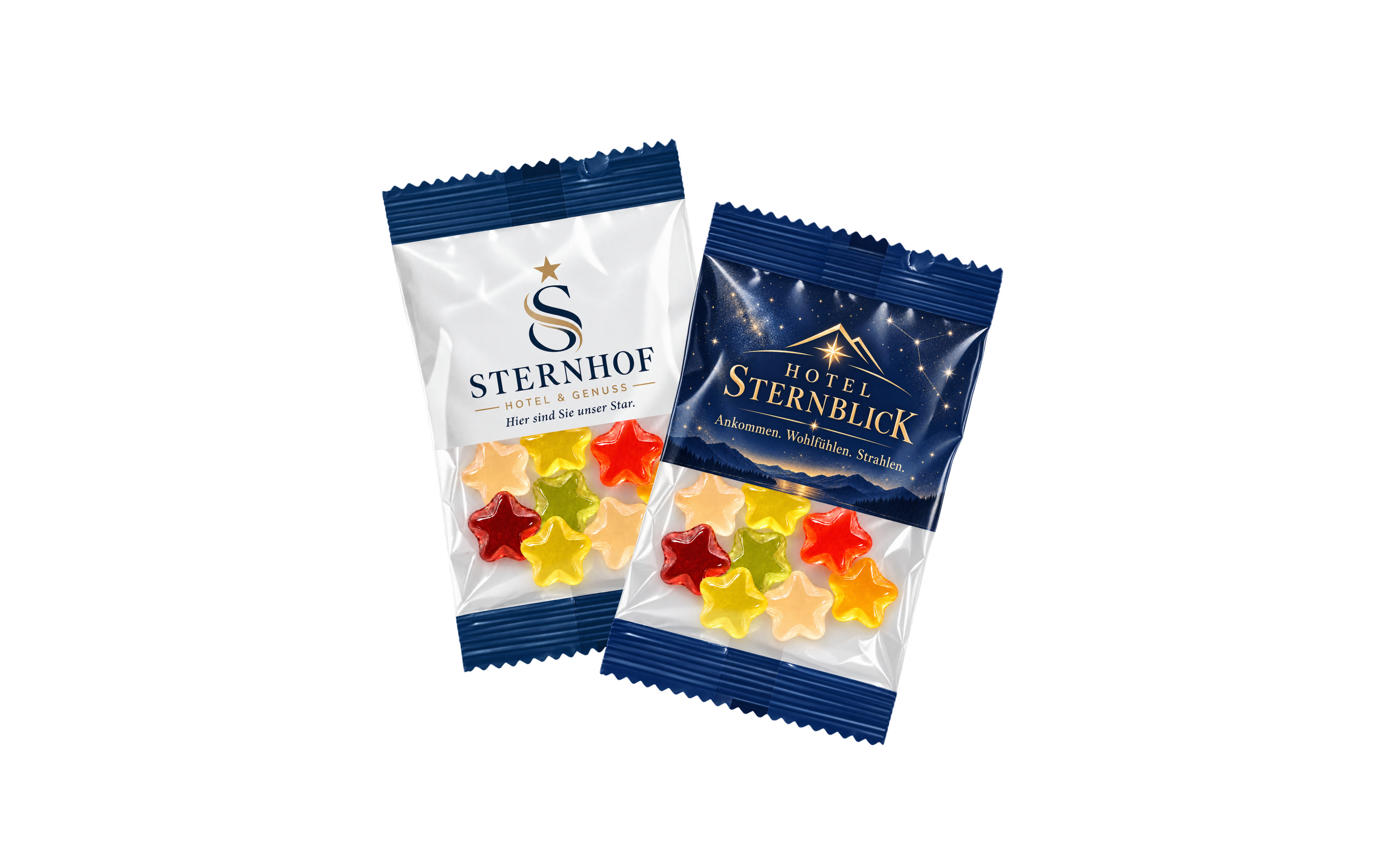 Fruchtgummi-Werbetüte 15g "Sternchen"