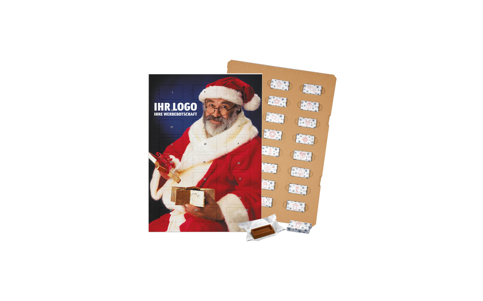Schoko-Adventskalender Eco "Papa Noel"