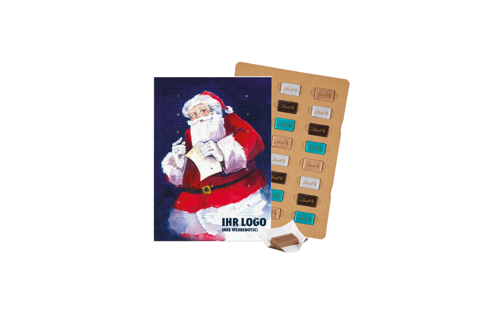 Schoko-Adventskalender Eco Lindt "Father Christmas"