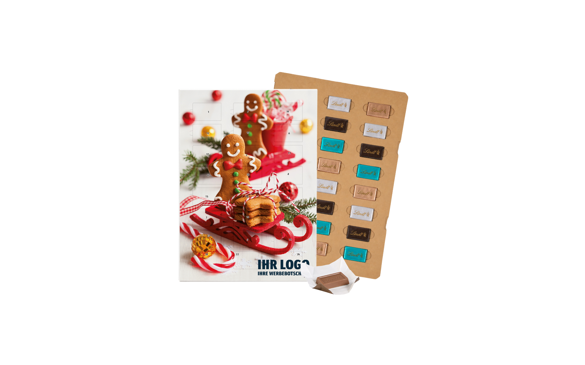 Schoko-Adventskalender Eco Lindt "Süsse Schlitten"