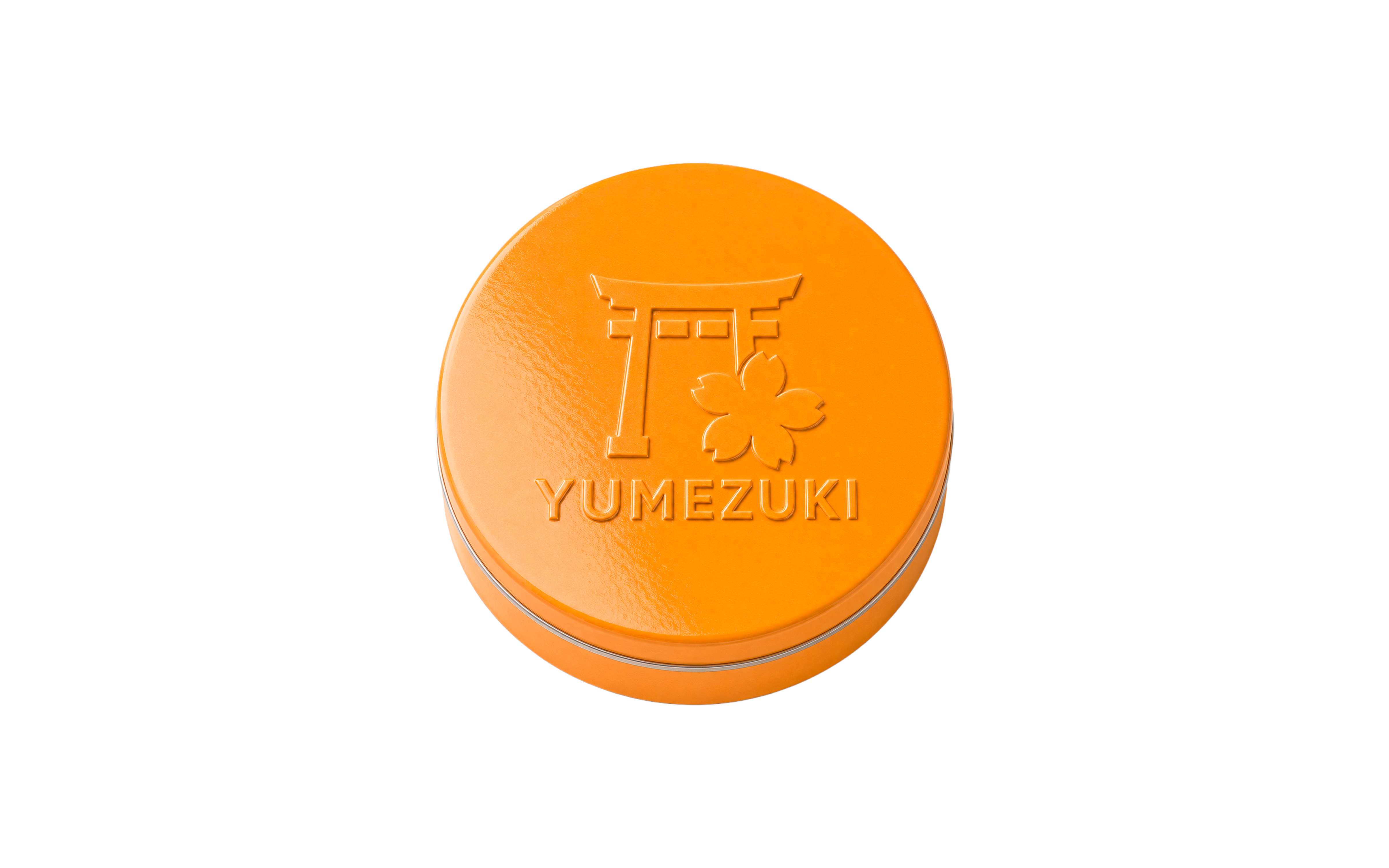 XS-Prägedose "Fruchtbonbons" Orange-glänzend