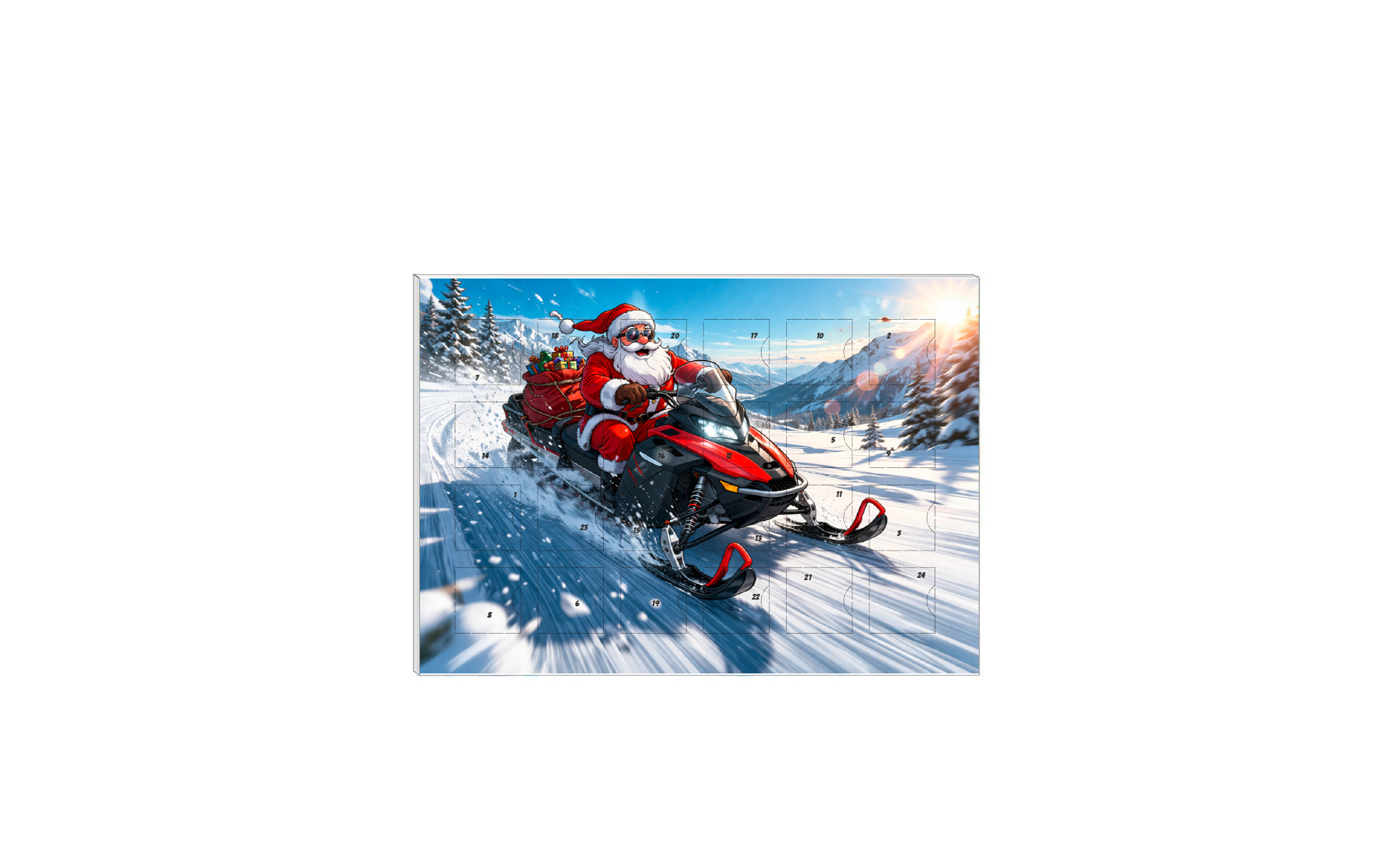 Schoko-Adventskalender A5 "Liefer-Express"