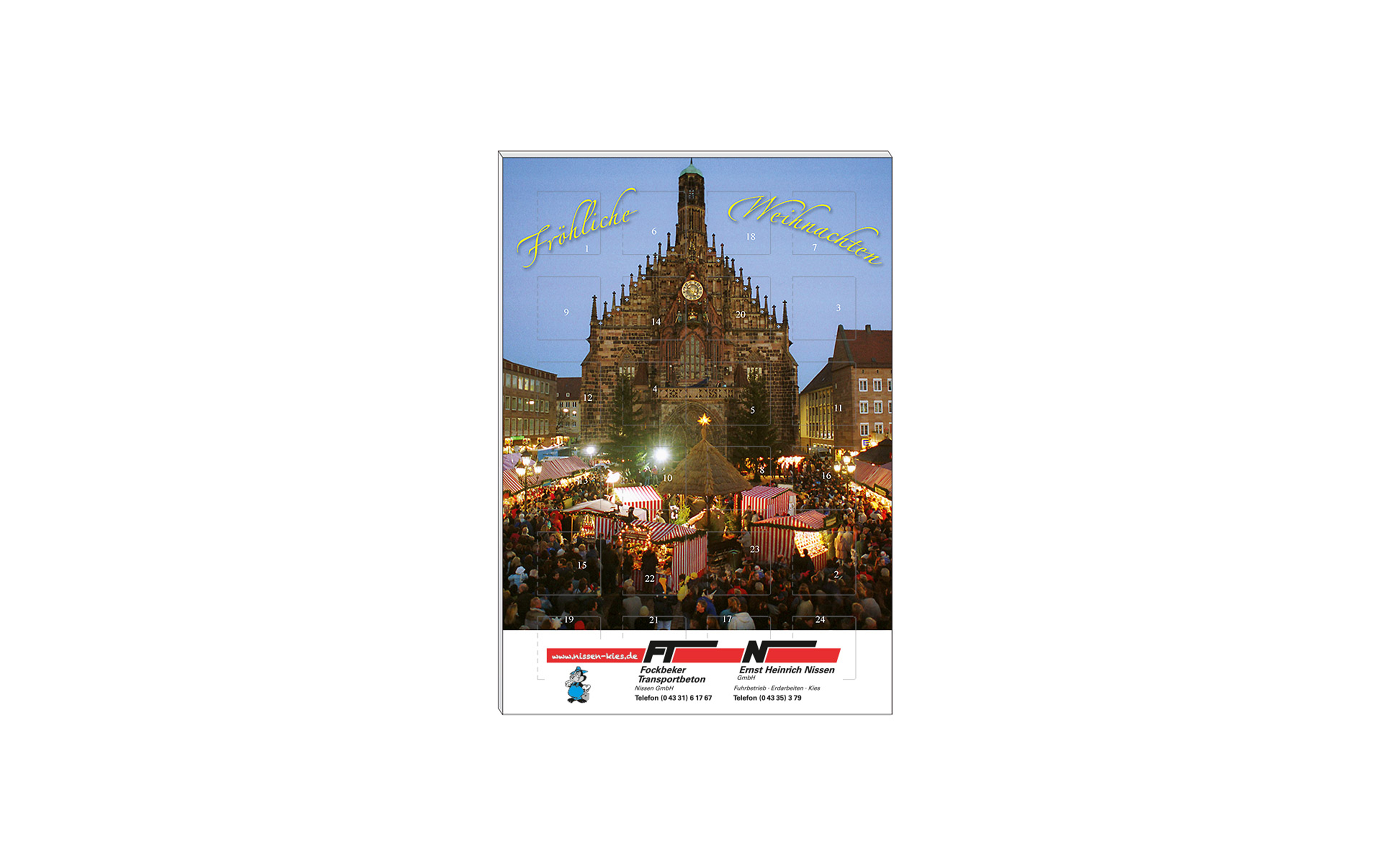 Schoko-Adventskalender Kompakt "Nürnberger Christkindlesmarkt"