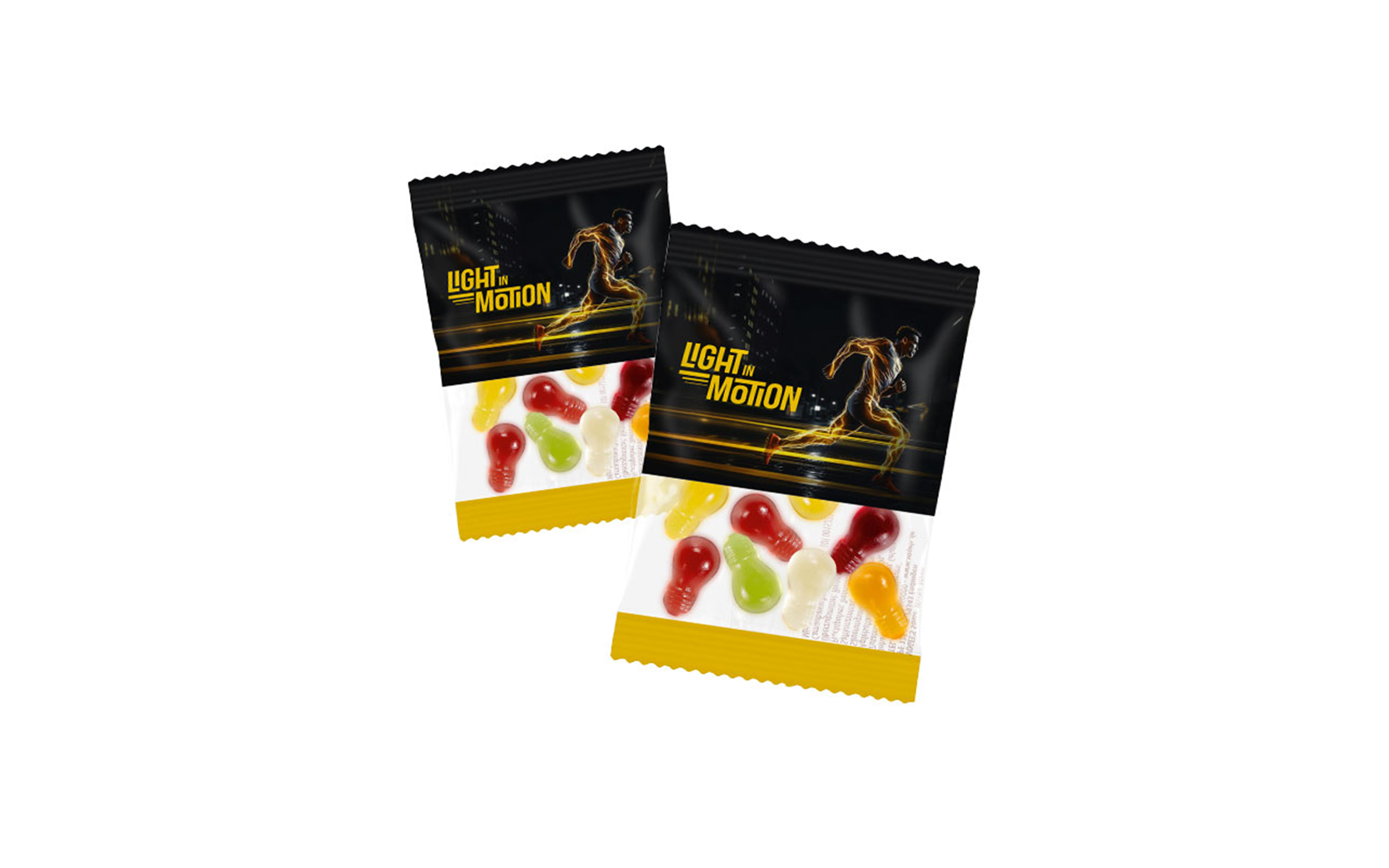 Fruchtgummi-Werbetüte 10g "Glühbirne"