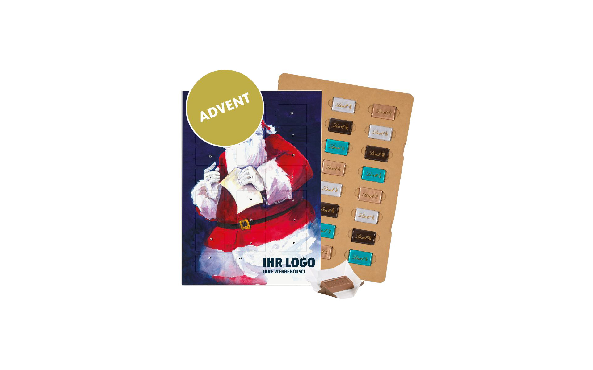 Schoko-Adventskalender Eco Lindt "Father Christmas"