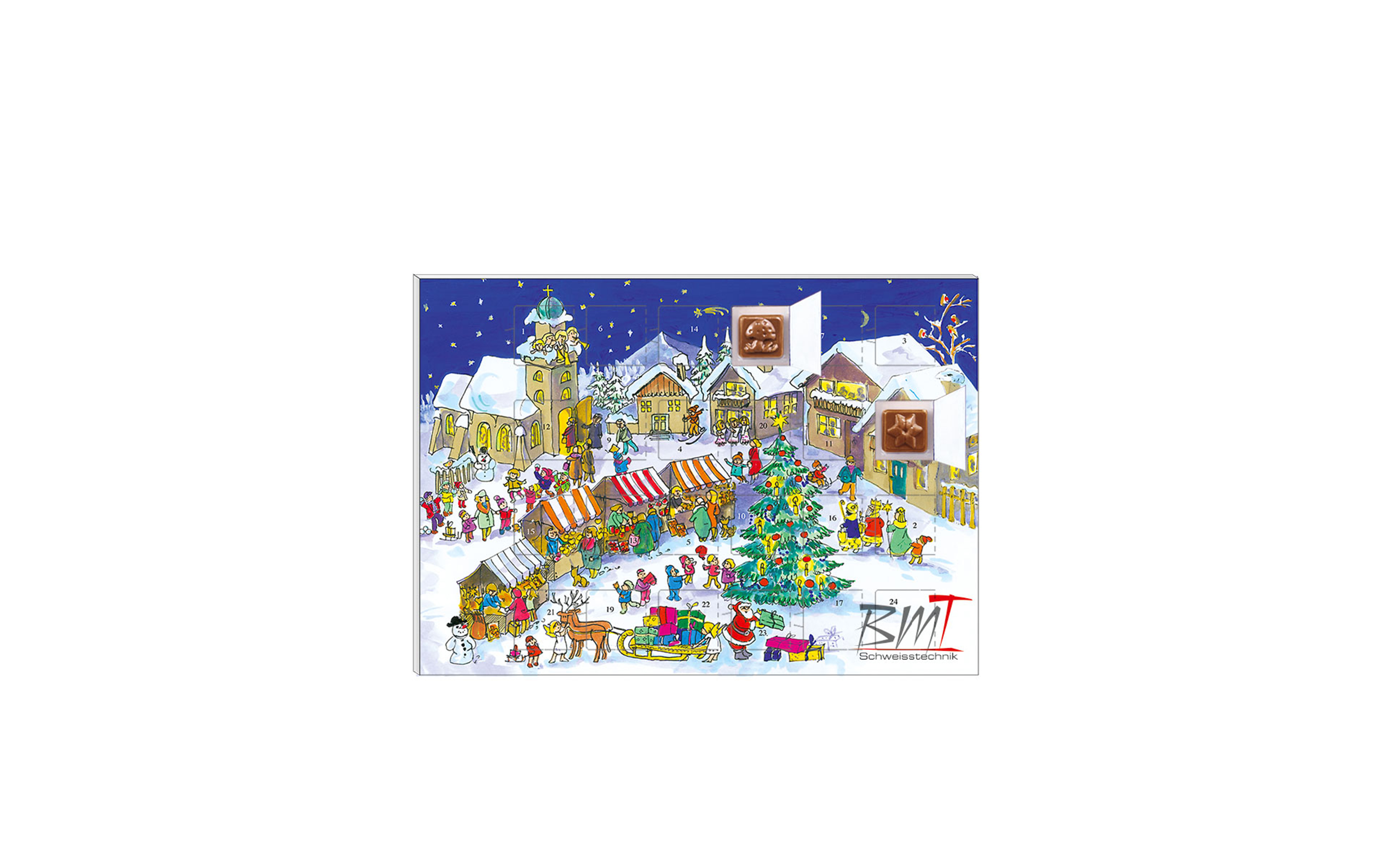 Schoko-Adventskalender Klassik "Marktplatz"