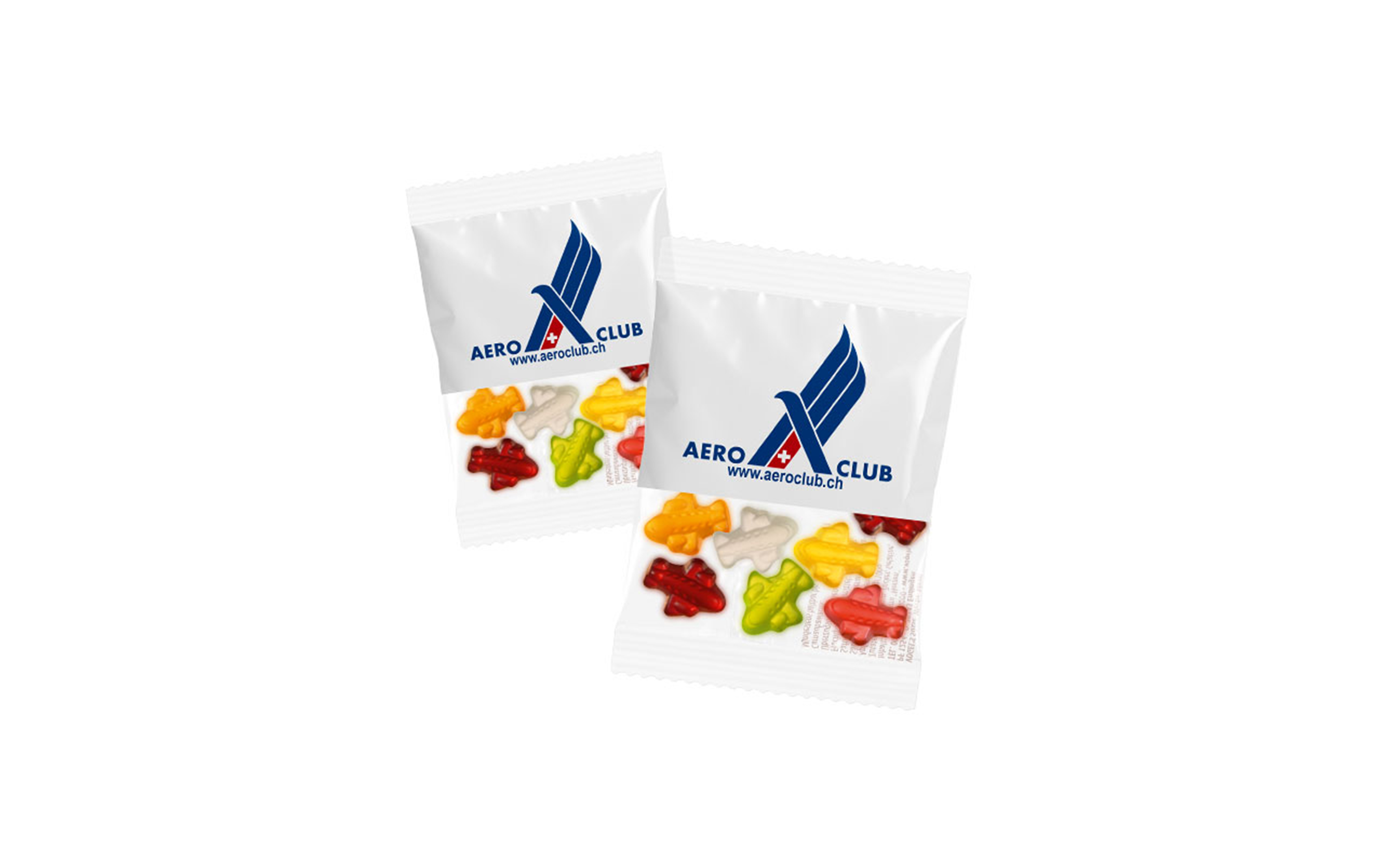 Fruchtgummi "Flugzeug" 10g (kompostierbare Folie)