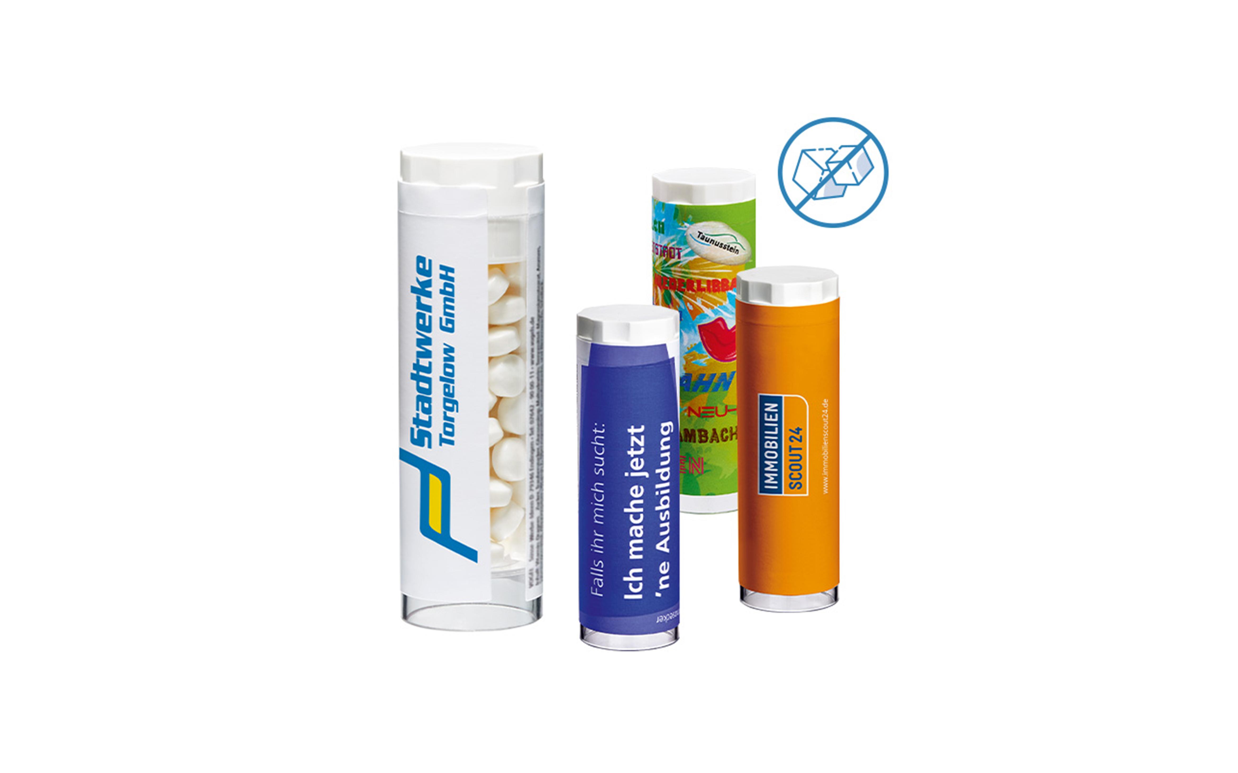 LogoRolle "Pfefferminz zuckerfrei"