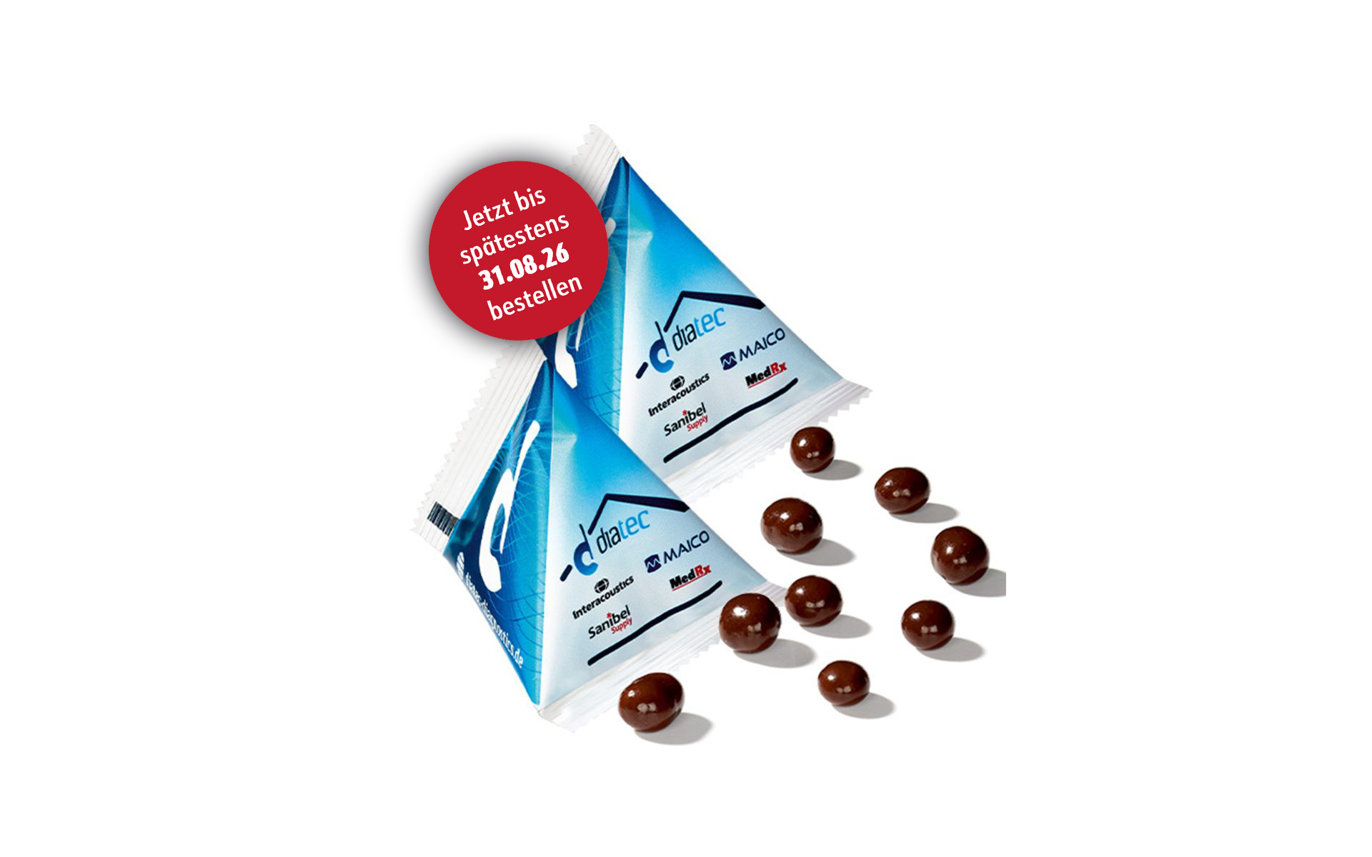 Werbe-Pyramide "Schoko-Espressobohnen"