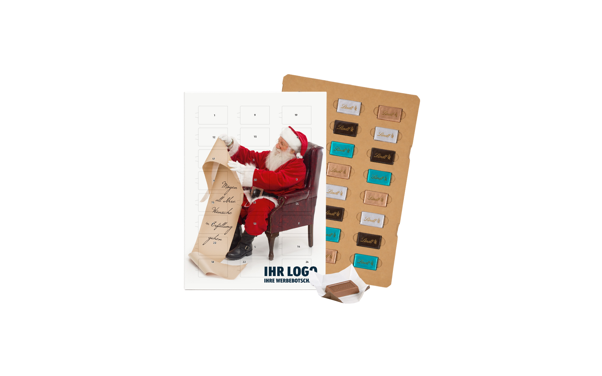 Schoko-Adventskalender Eco Lindt "Wunschzettel"