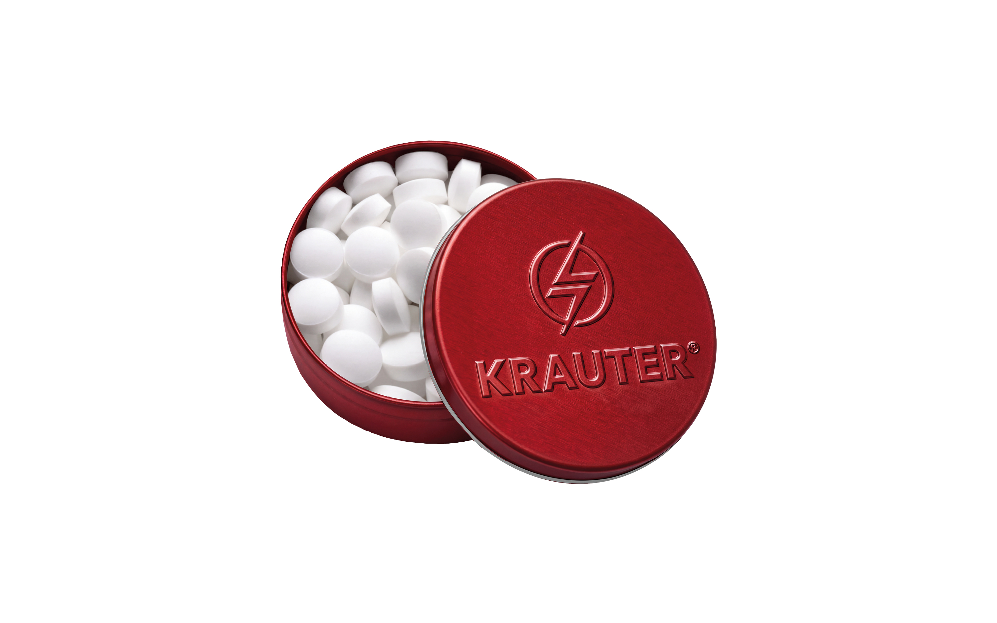 XS-Prägedose "Pfefferminz" Rot (metallic)