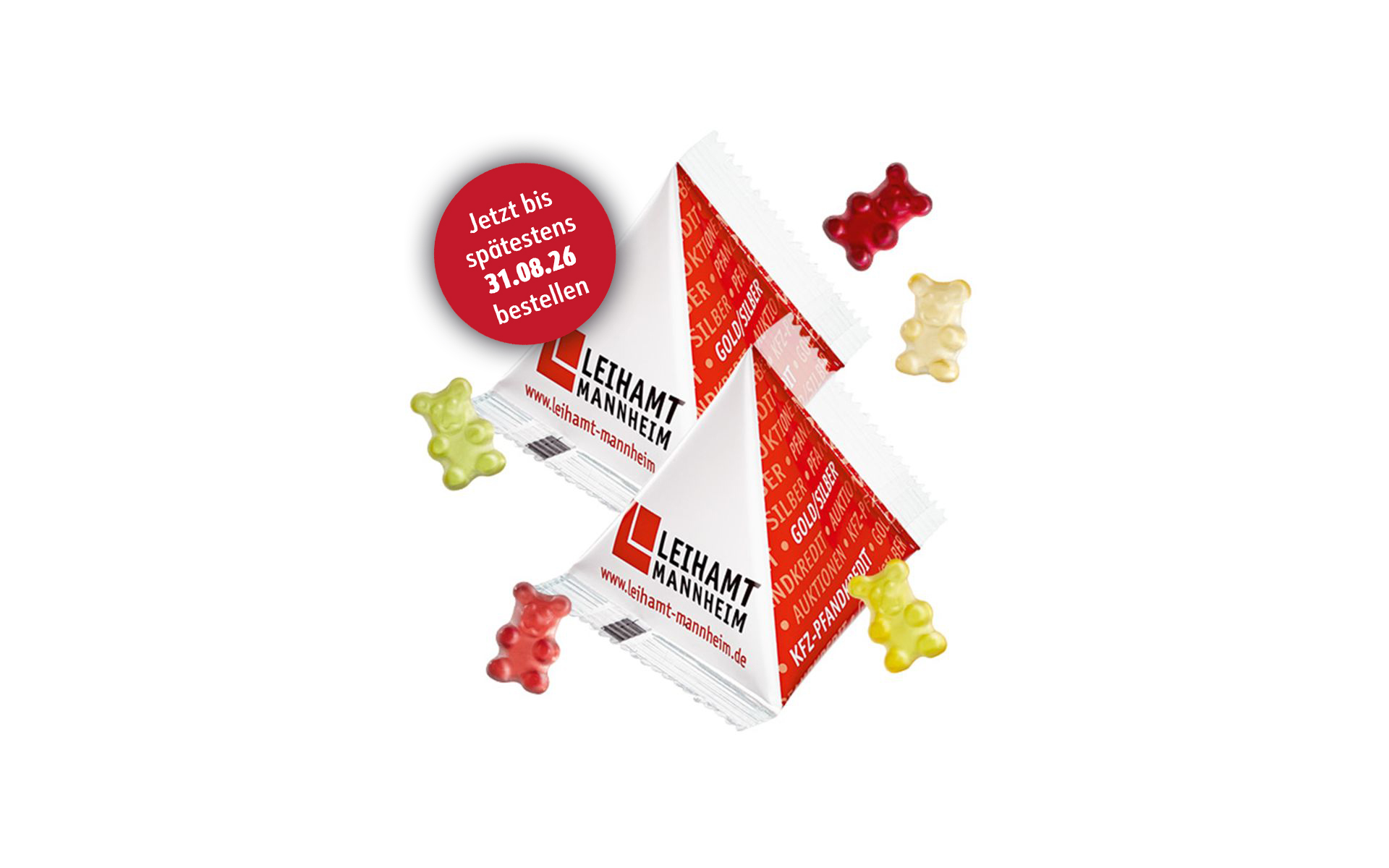 Gummibärchen-Werbe-Pyramide 12g