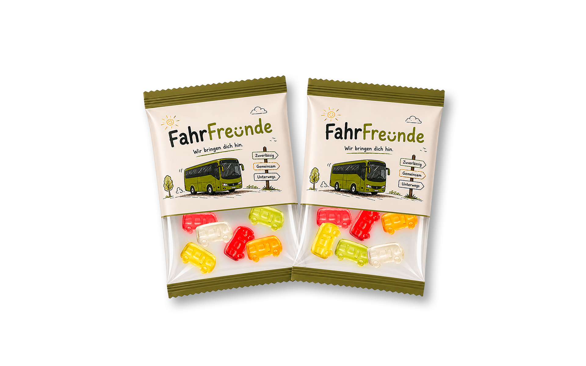 Fruchtgummi-Werbetüte 10g "Busse"