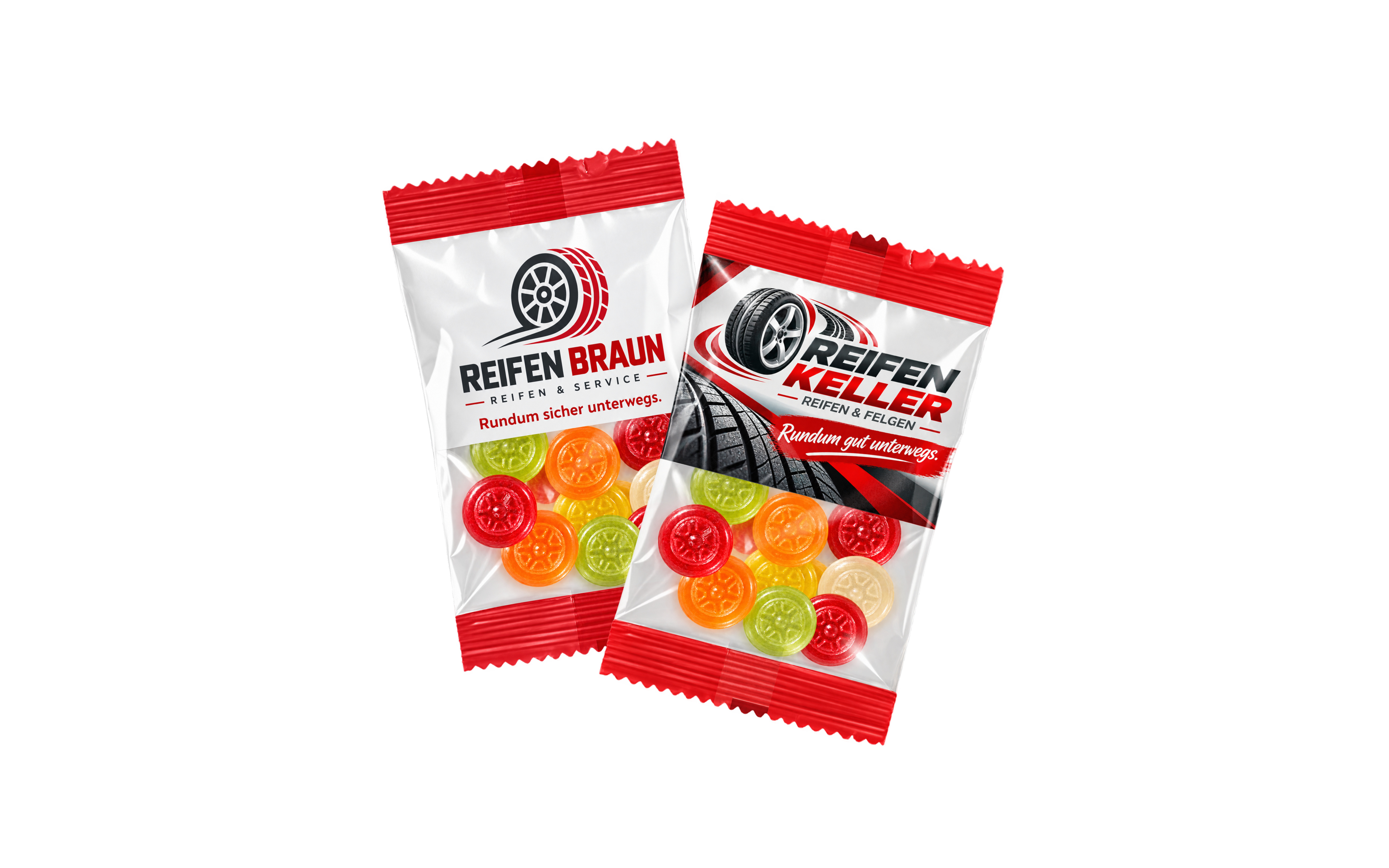 Fruchtgummi-Werbetüte 15g "Reifen"