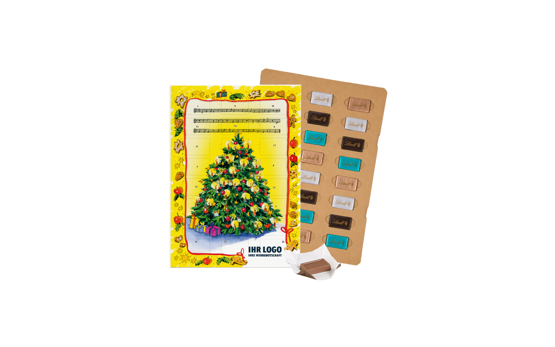Schoko-Adventskalender Eco Lindt "O-Tannenbaum"
