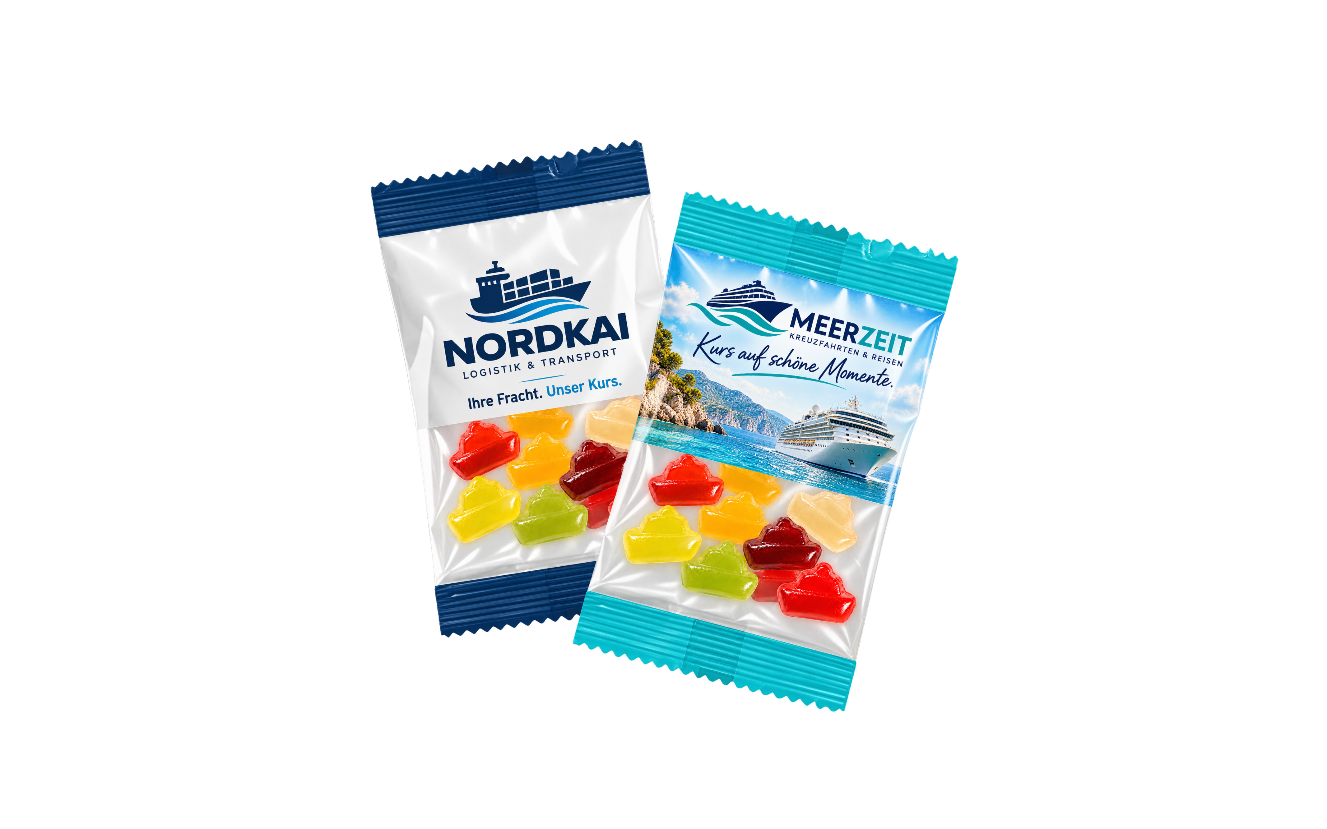 Fruchtgummi-Werbetüte 15g "Schiffe"