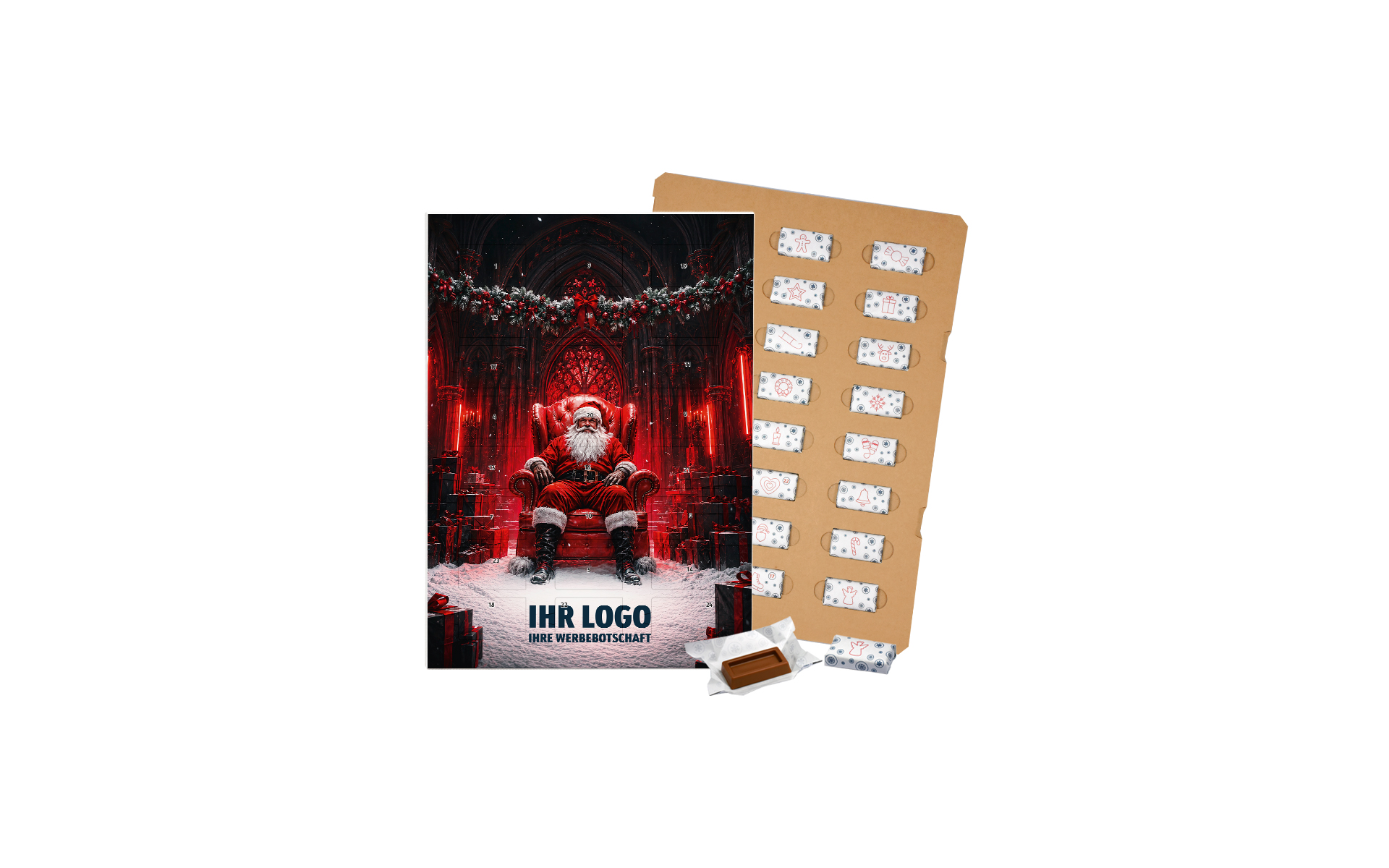 Schoko-Adventskalender Eco "Dark Santa"