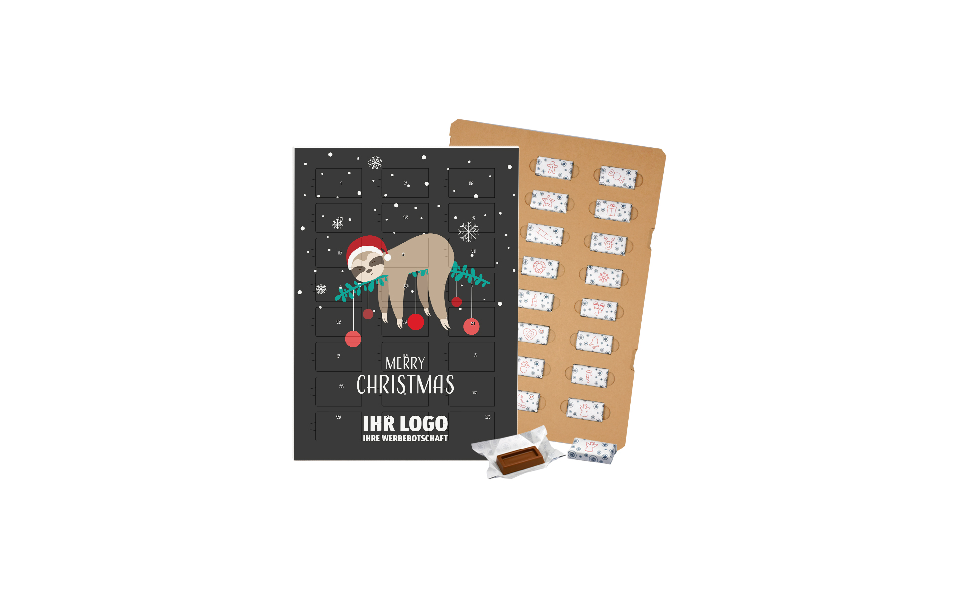 Schoko-Adventskalender Eco "Sleepy Christmas"